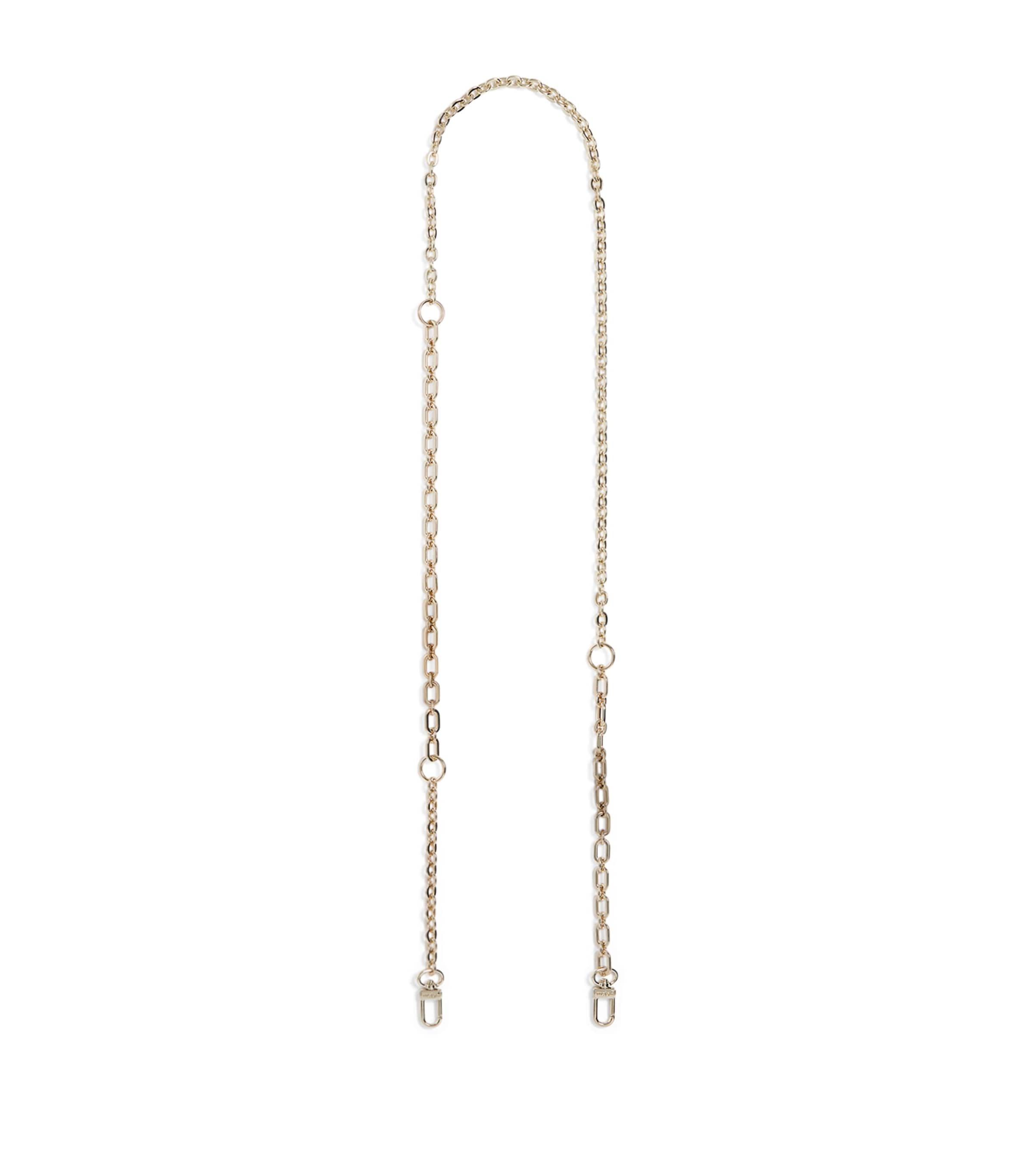 Shop Maje Detachable Handbag Chain In Yellow