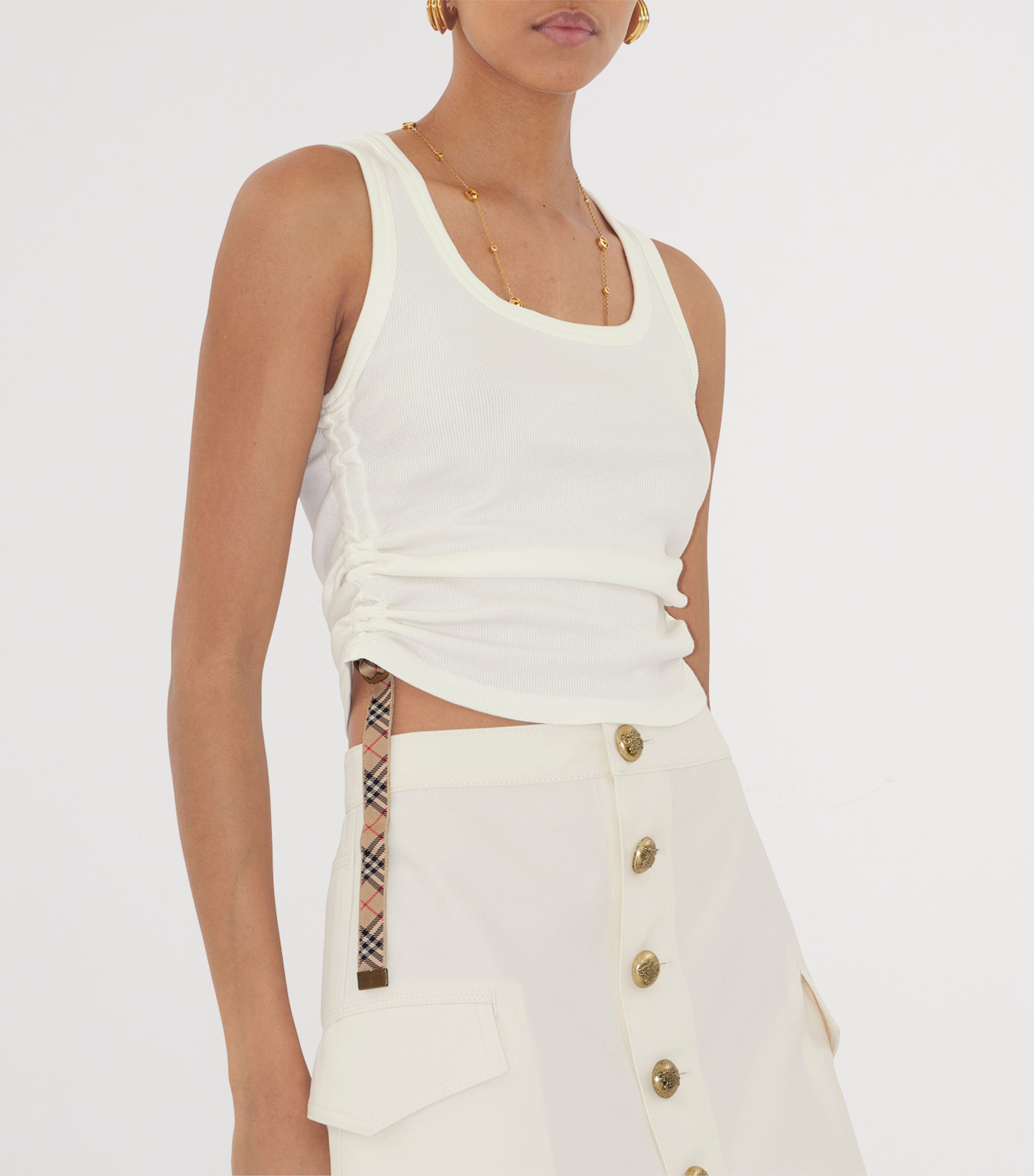 Cotton Festival Tank Top CHALK Image 4