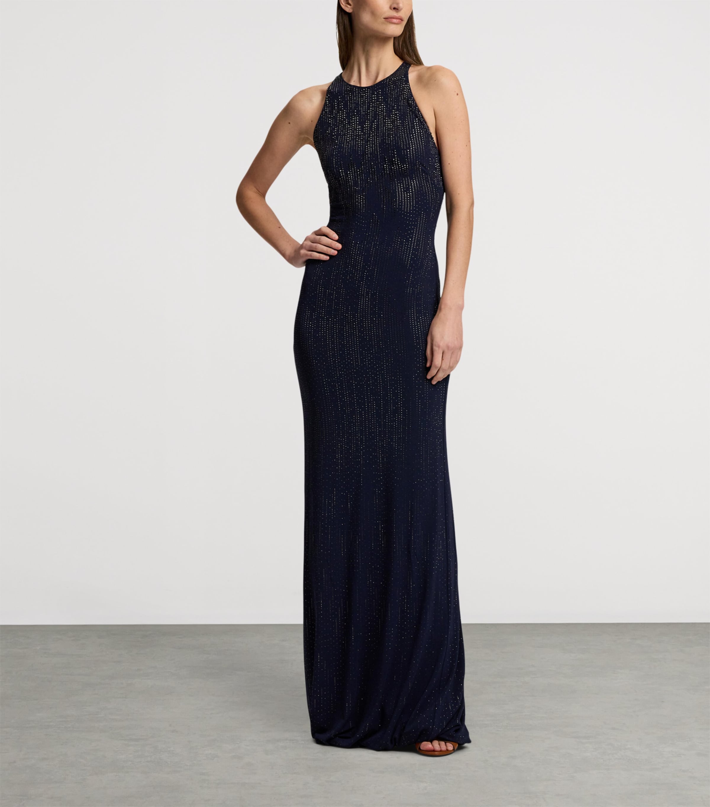 Embellished Claeton Maxi Dress NAVY-410 Image 6