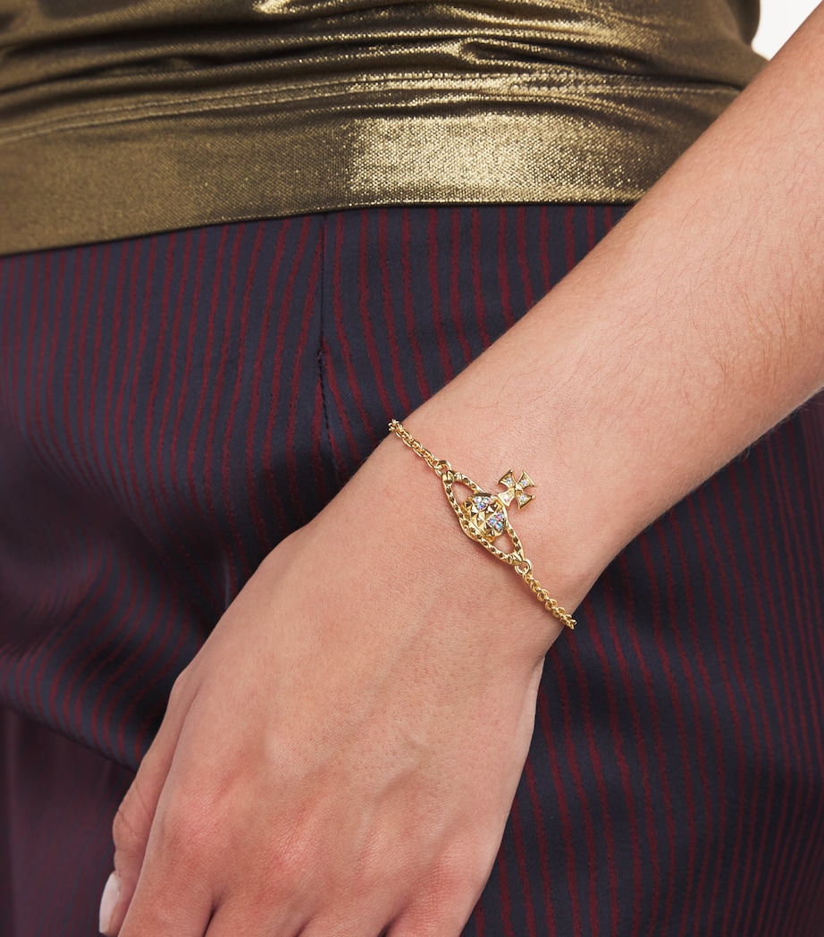 Embellished Mayfair Bas Relief Bracelet AW24-GOLD AB Image 5