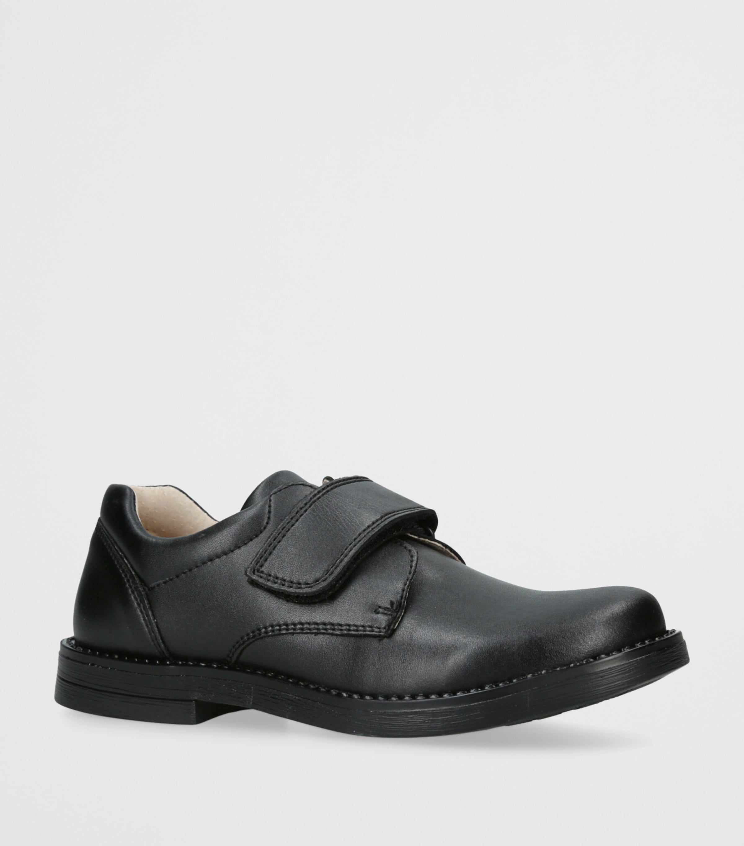 Leather George School Shoes BLACK Image 3