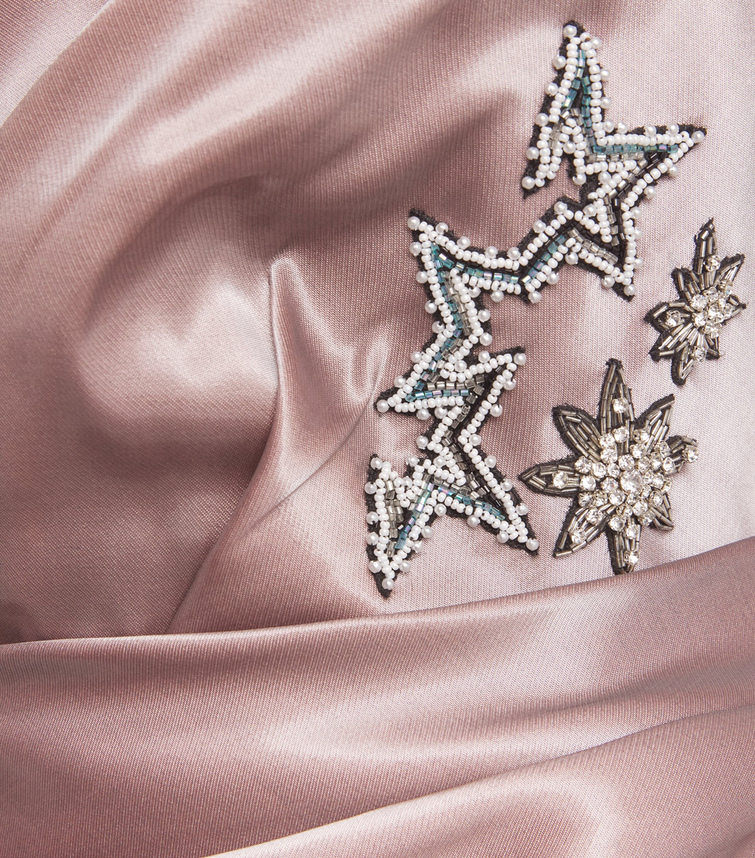 Maticevski Womens Satin Embellished Contentment Gown Smoke Pink Image 6