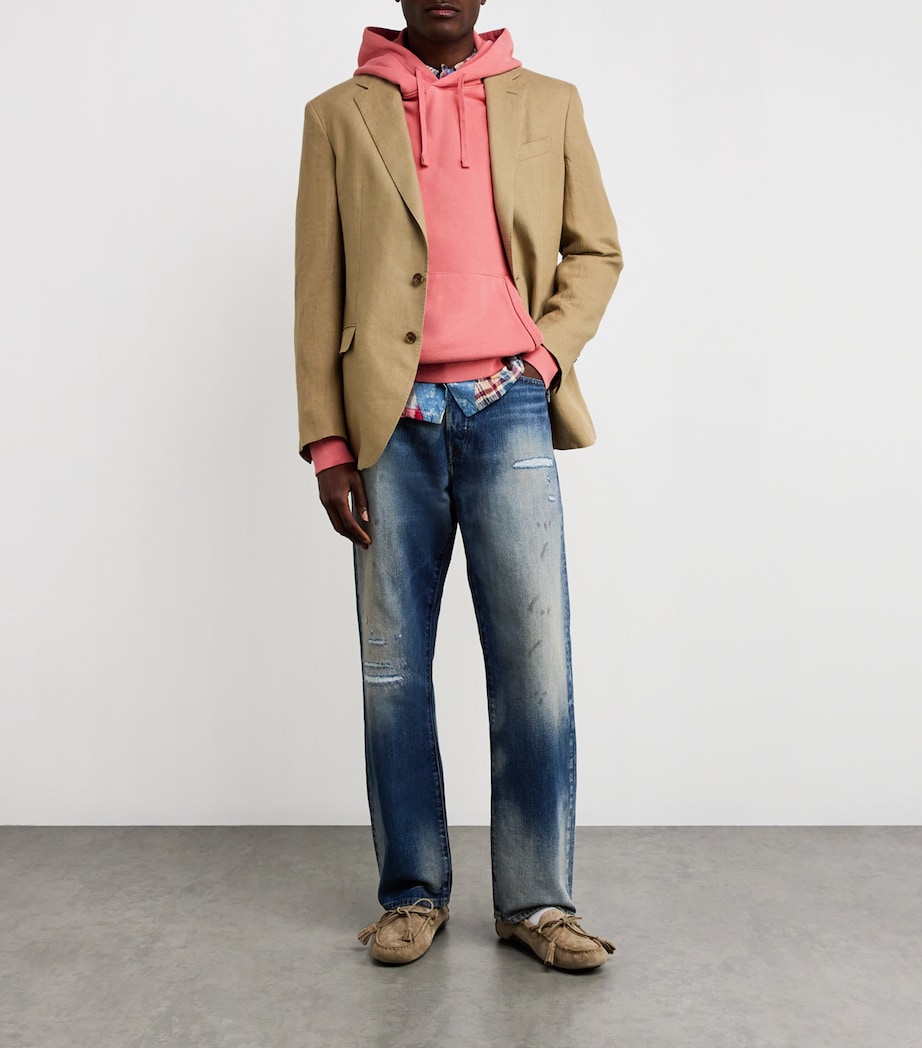 Cotton Loopback Hoodie PINK Image 2