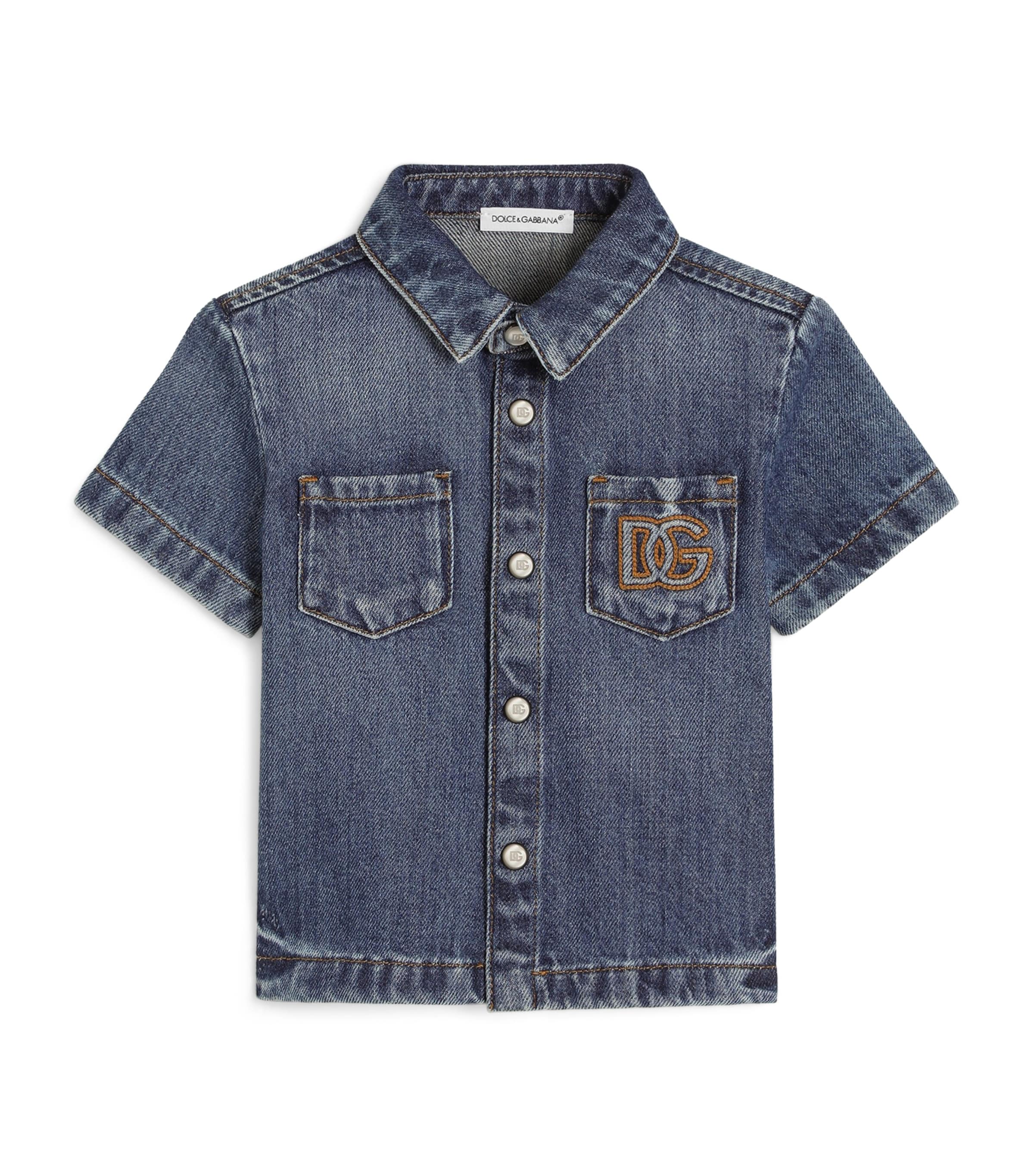 Dolce&Gabbana Kids Denim Shirt (3-30 Months) Combined Colou Image 1