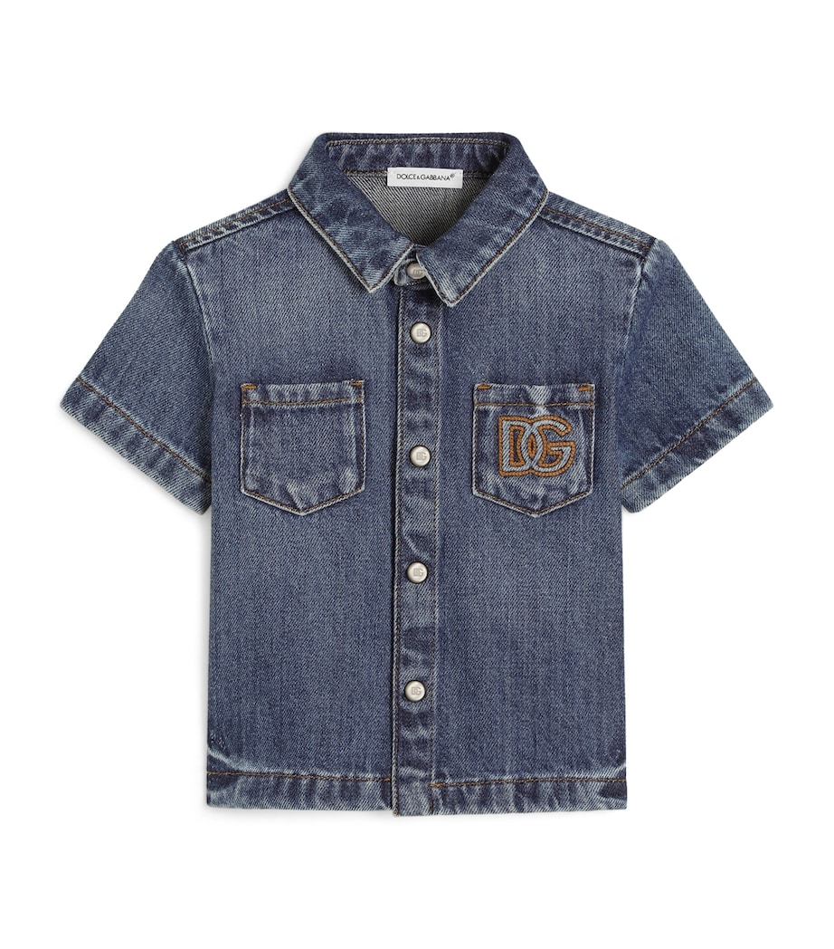 Dolce&Gabbana Kids Denim Shirt (3-30 Months) Combined Colou Image 1
