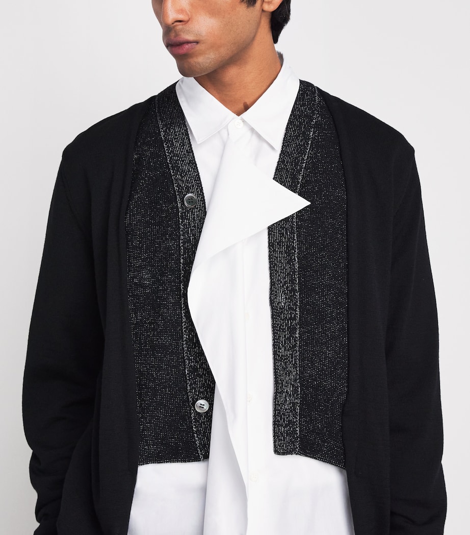 Comme Des Garçons Mens Cotton Flap Shirt White Image 3