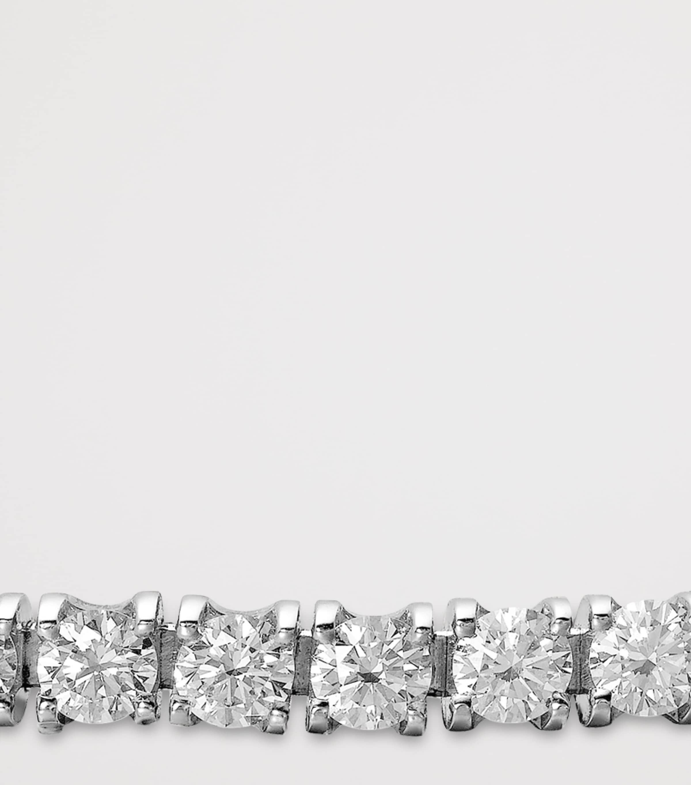 White Gold and Diamond Essentials Lines Bracelet WHITE GOLD Image 4