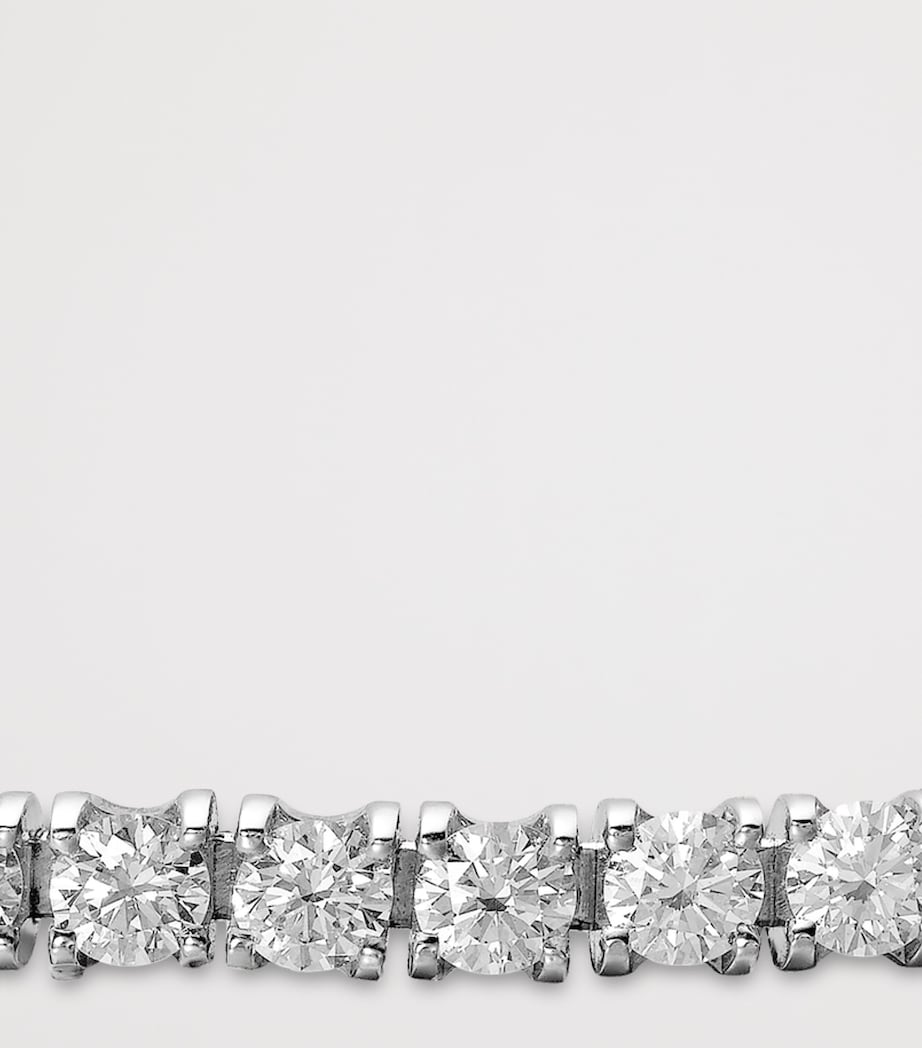 White Gold and Diamond Essentials Lines Bracelet WHITE GOLD Image 4