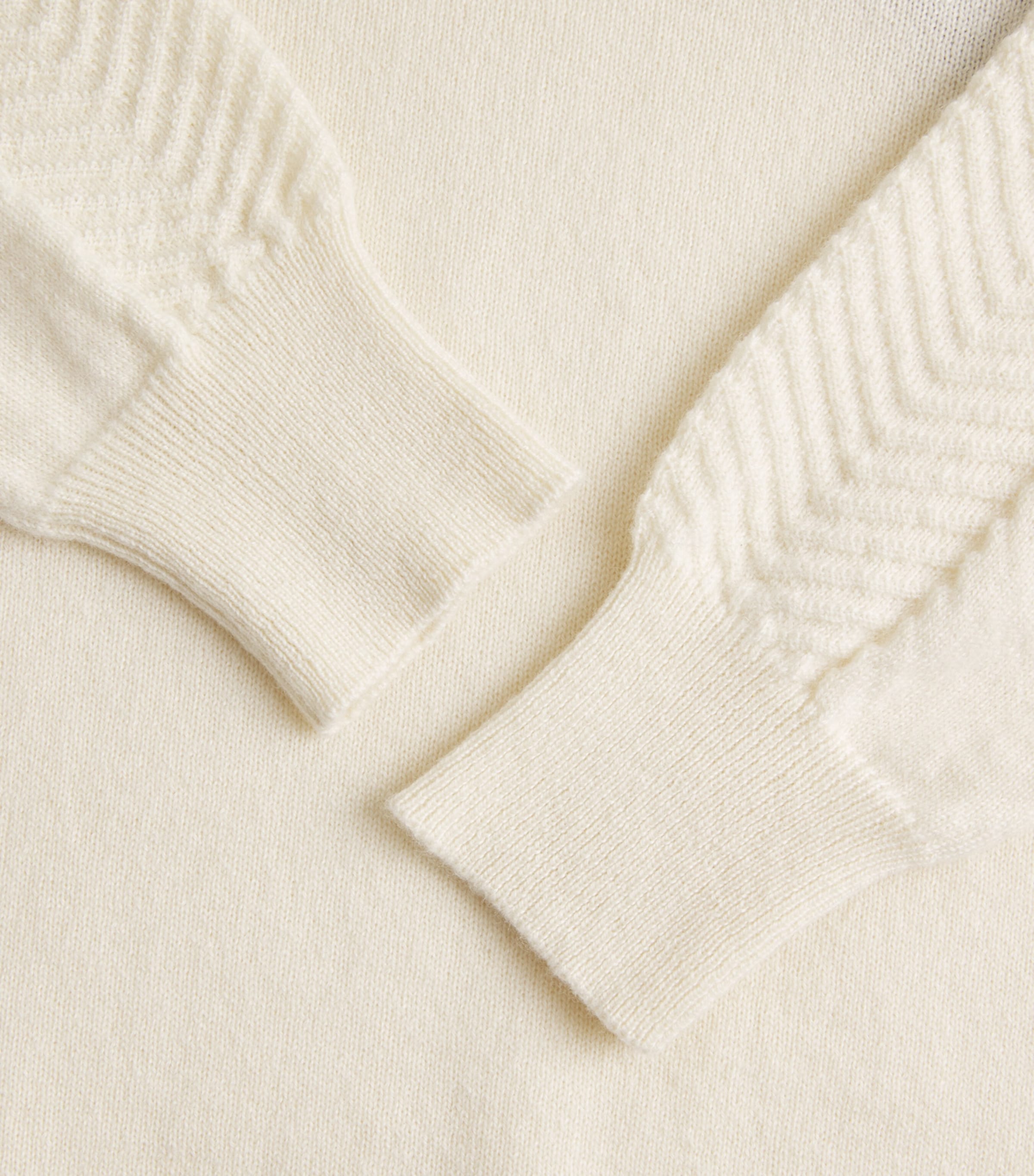 Colombo Womens Cashmere Chevron Sweater R White Image 6