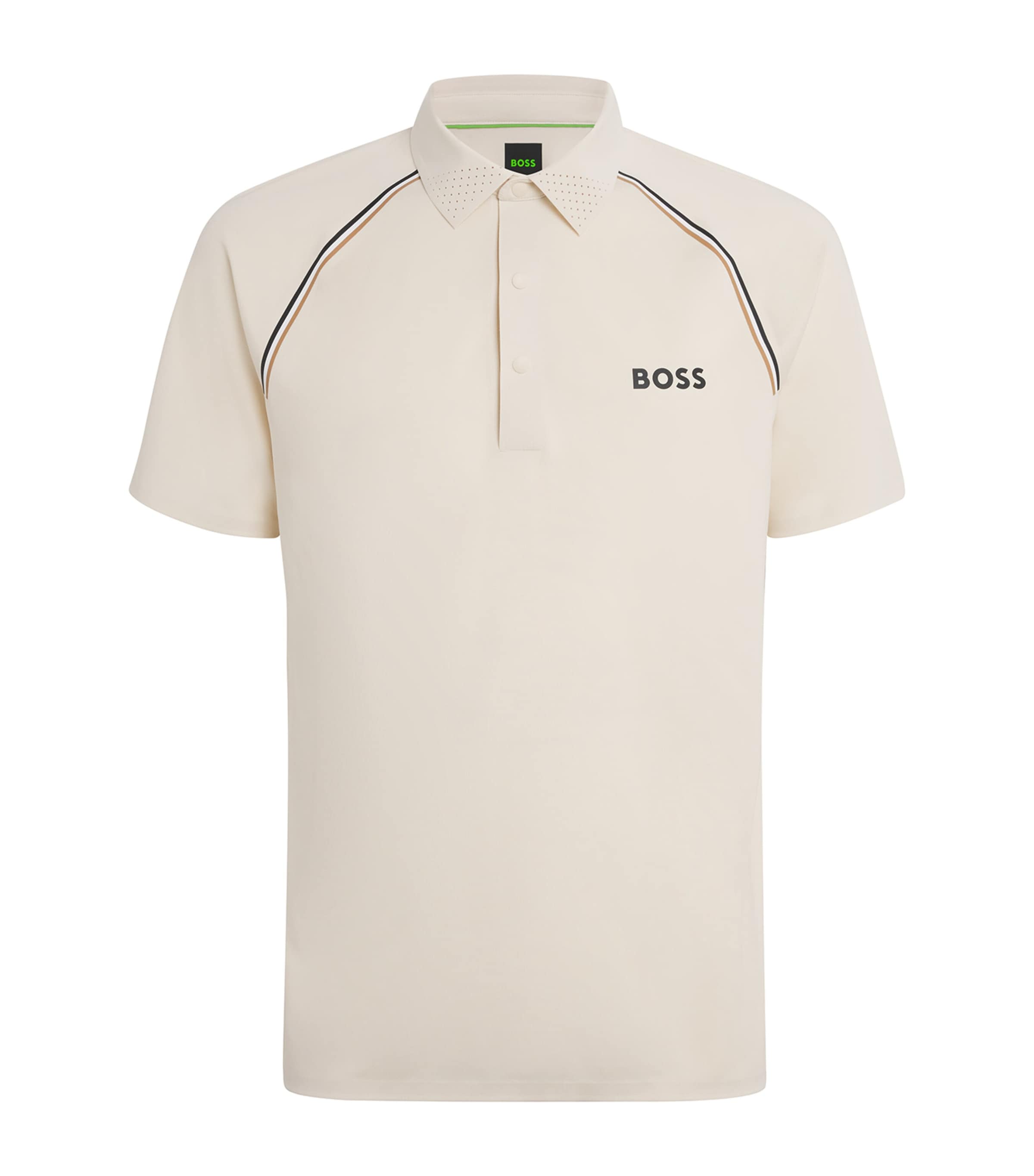 Hugo Boss Logo-detail Polo Shirt In White