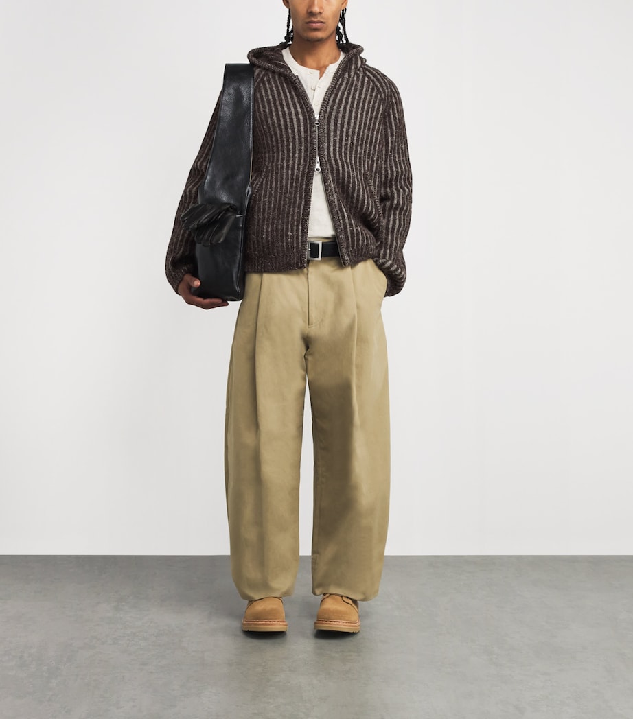 Wool Level Hood Hoodie VANISE BROWN Image 2