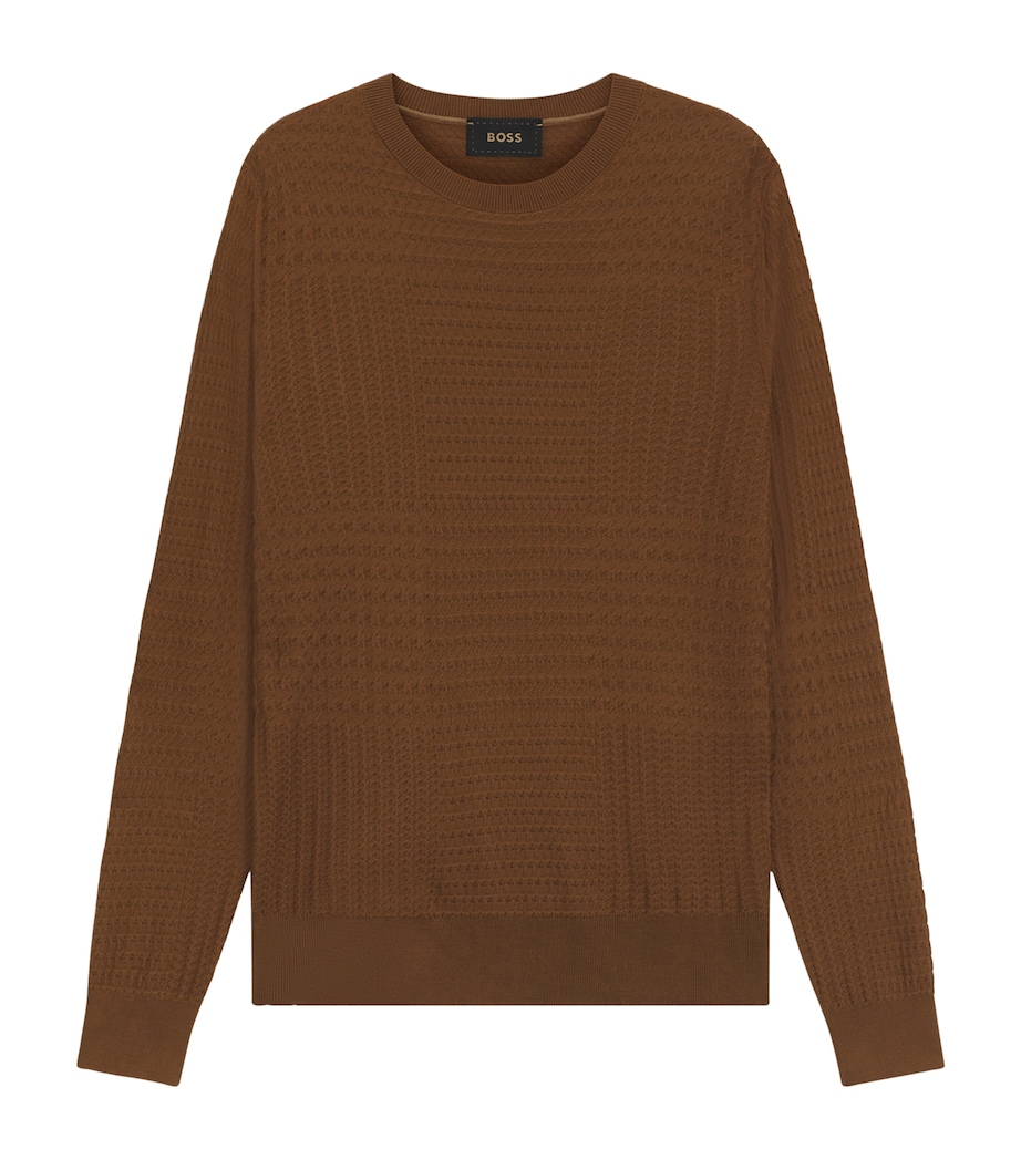 Silk Check Sweater 215 Image 1