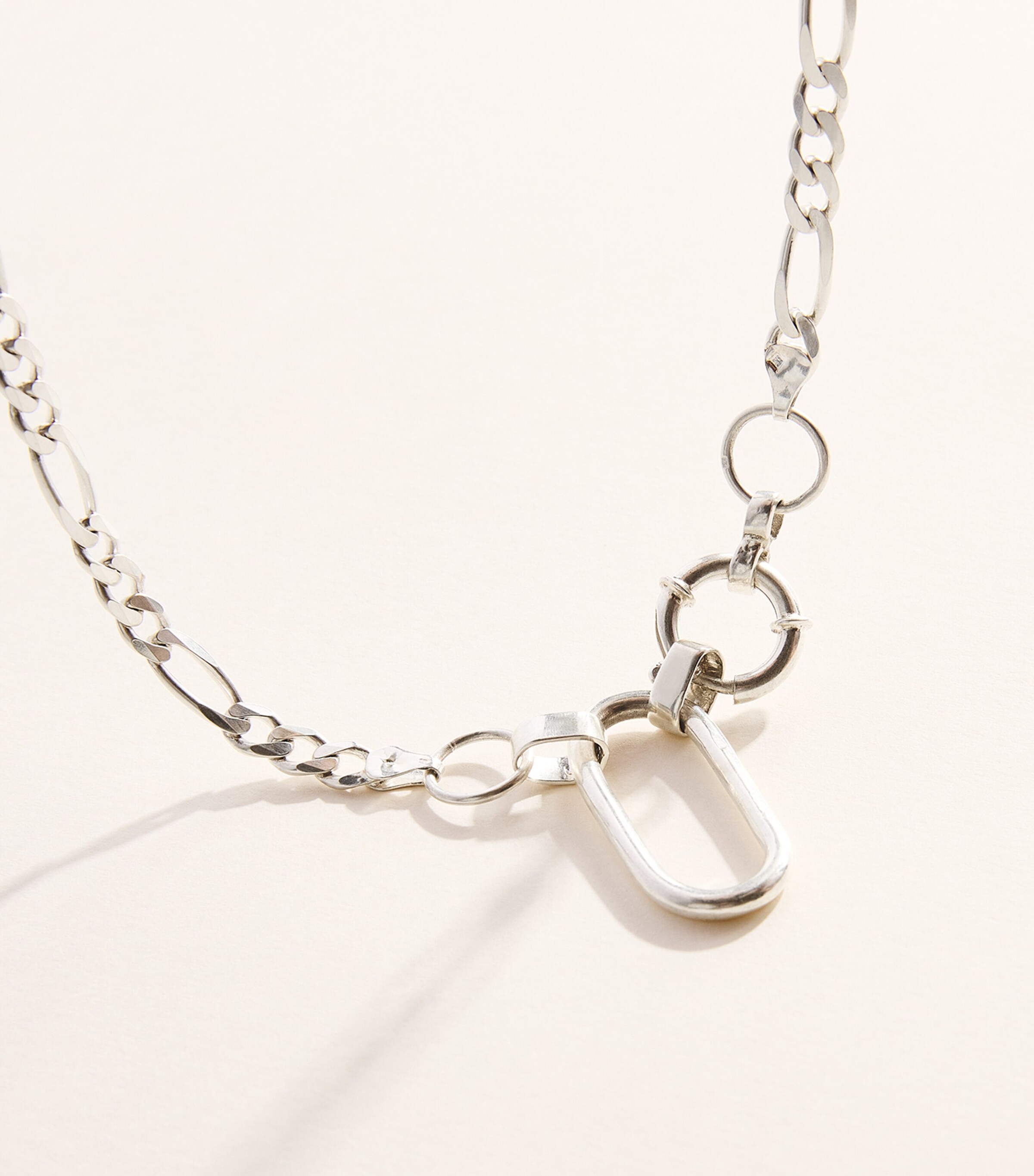 FYR Sterling Silver Anchor Lock Necklace Silver Image 5