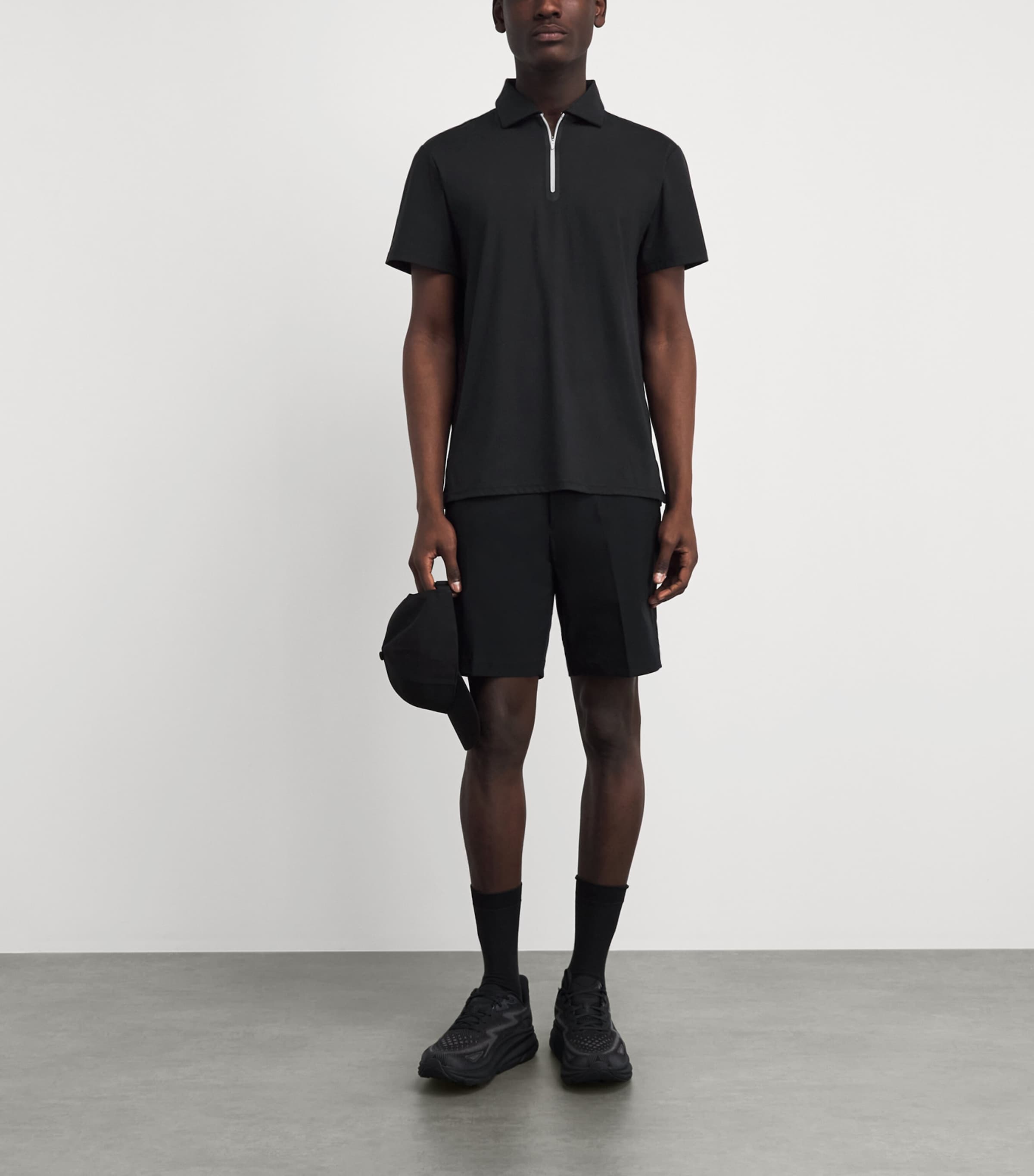 RLX Ralph Lauren Mens Quarter-Zip Polo Shirt Polo Black Image 2