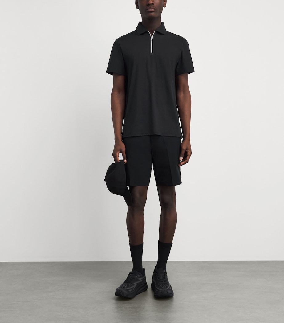 RLX Ralph Lauren Mens Quarter-Zip Polo Shirt Polo Black Image 2
