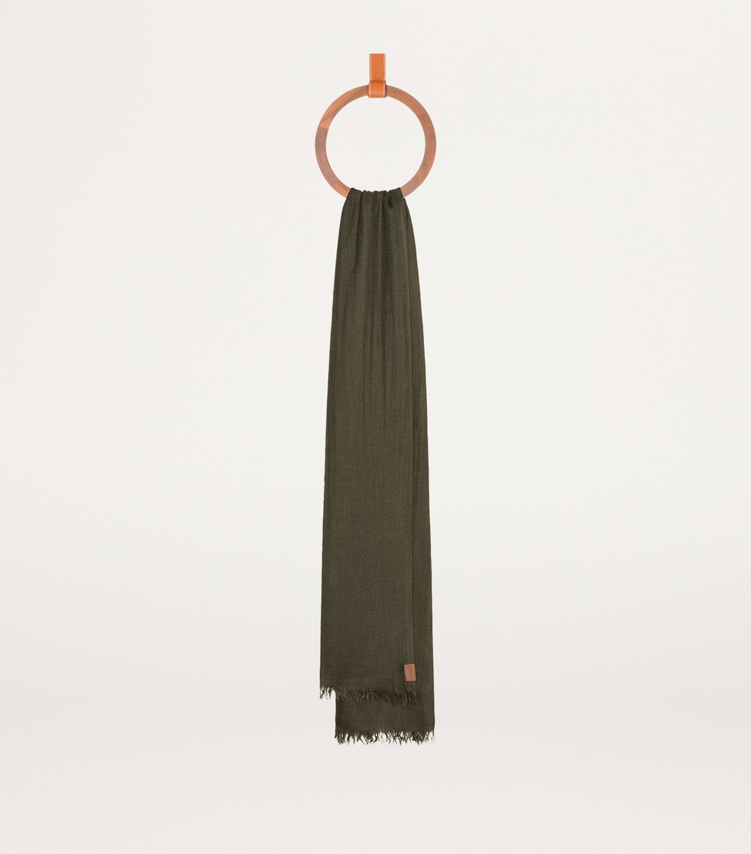 LOEWE Cashmere Logo Scarf Tea Dust Glaze Image 2