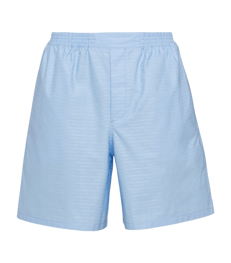 Prada Mens Cotton Poplin Shorts Image 1