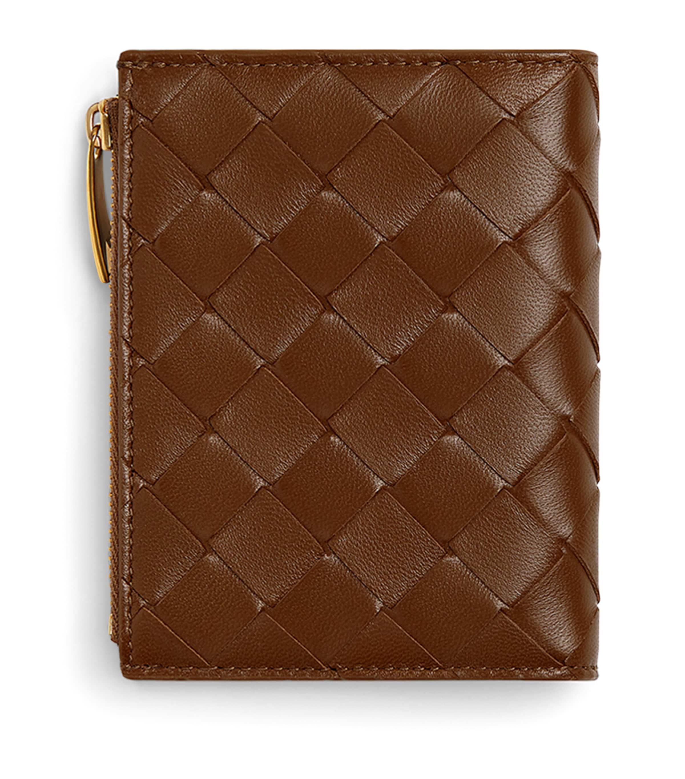 Small Leather Intrecciato Bifold Wallet 2827 Image 1