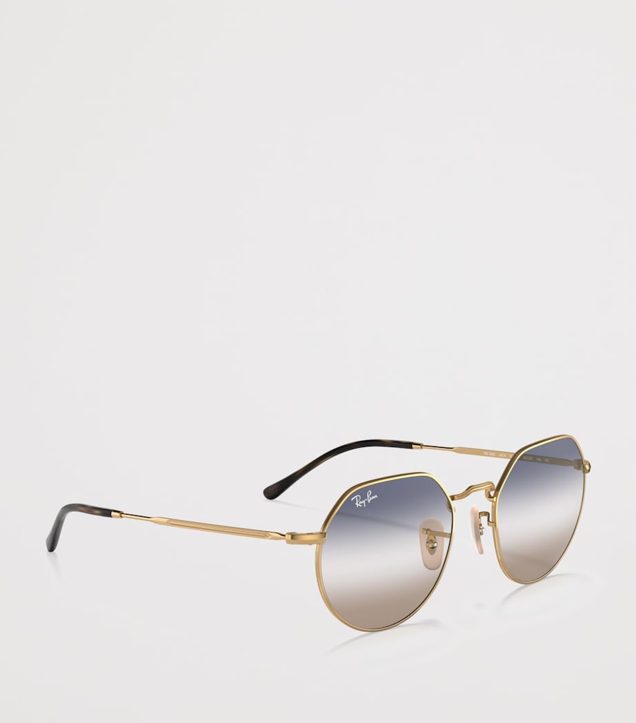 Ray-Ban Metal Jack Round Sunglasses Gold Image 6