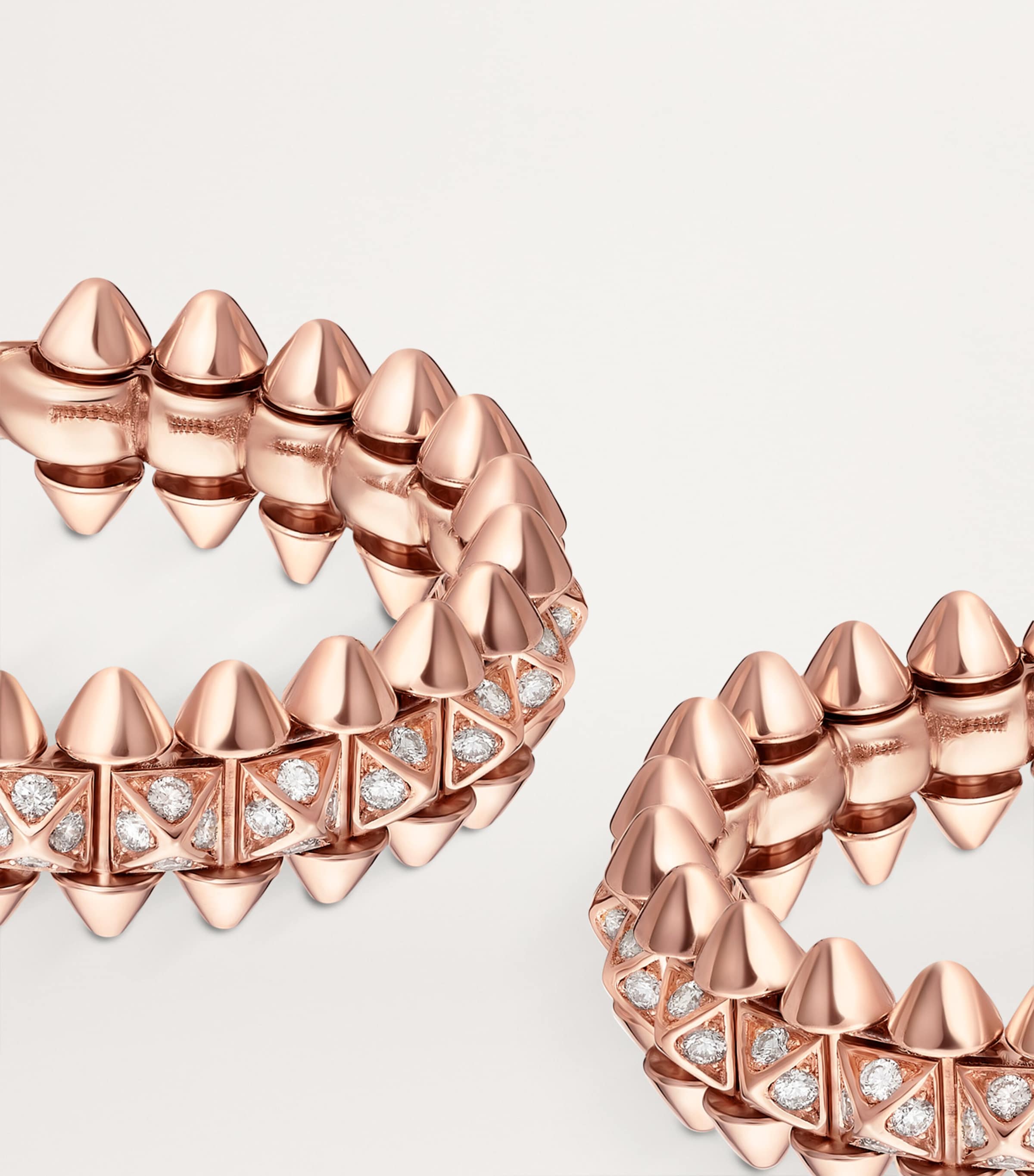 Cartier Rose Gold and Diamond Clash de Cartier Earrings Rose Gold Image 2