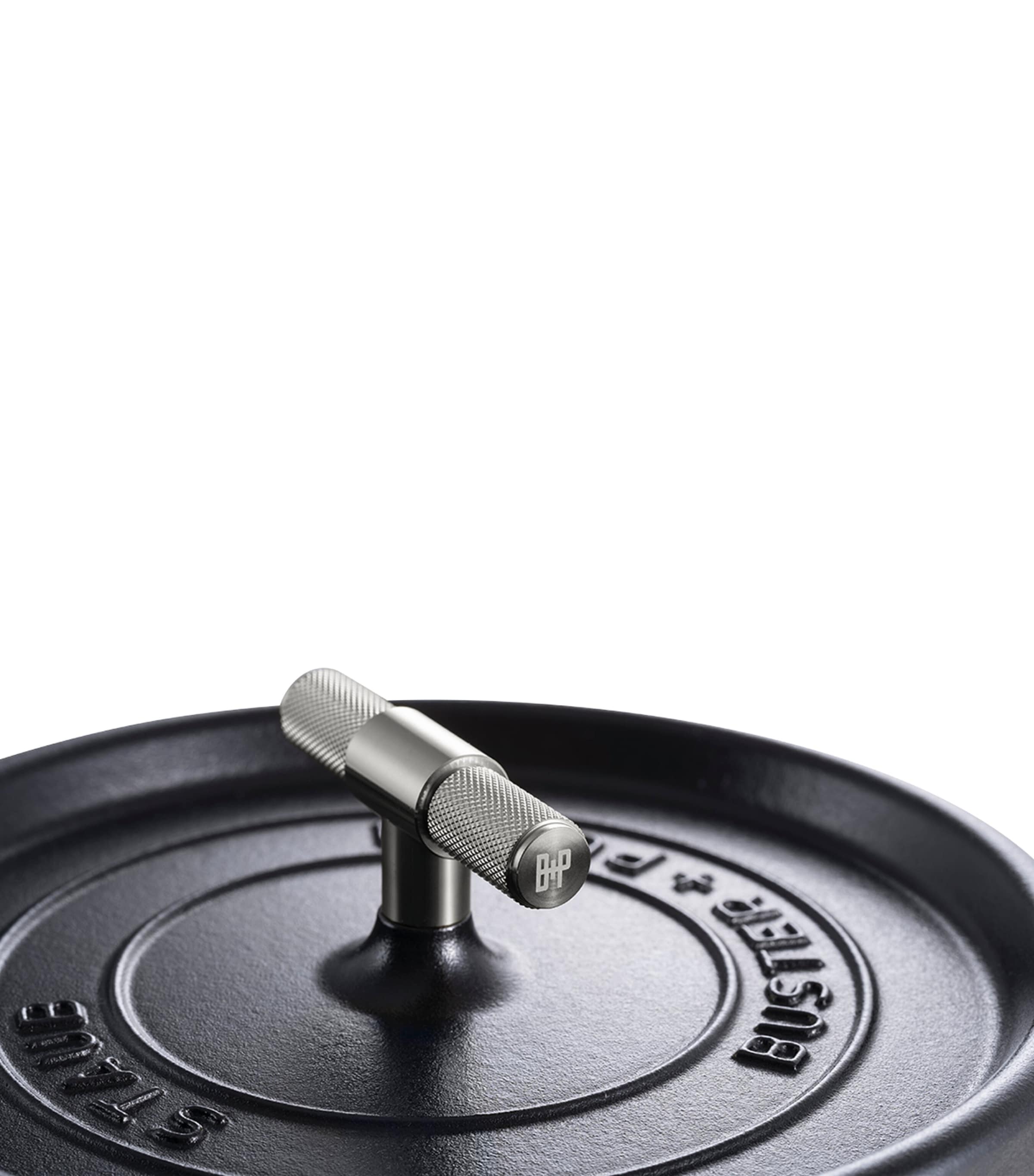 x Buster + Punch Cocotte with Steel Knob (24cm) BLACK Image 6