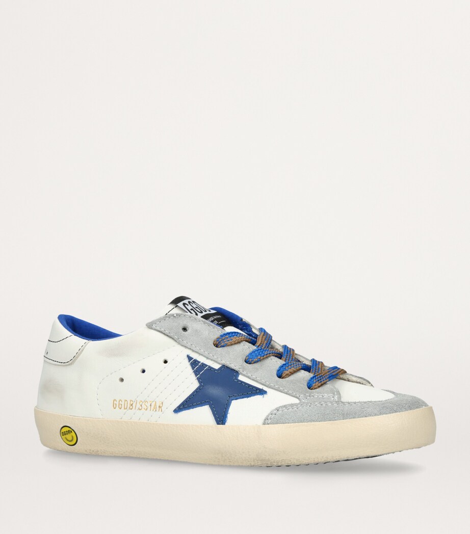 Golden Goose Leather Super Star Sneakers White/navy Image 3