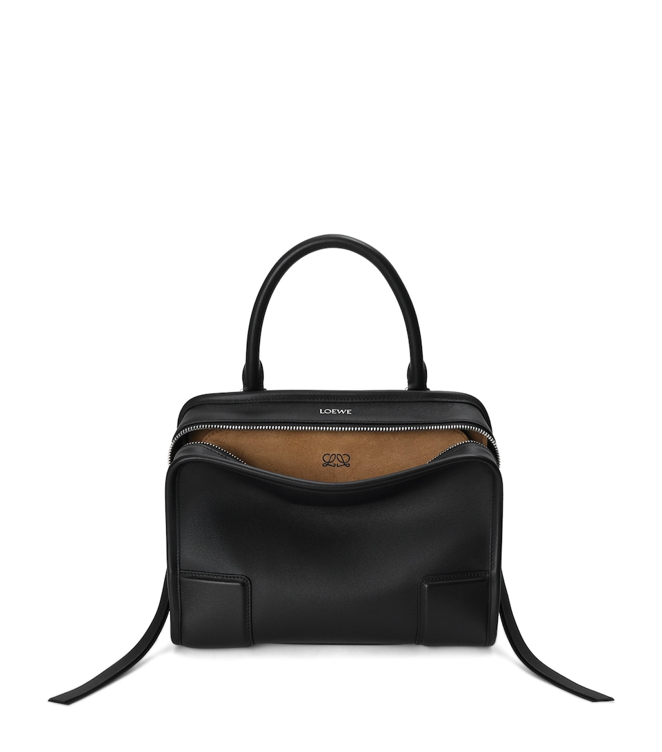 LOEWE Small Leather Amazona 180 Top-Handle Bag Black