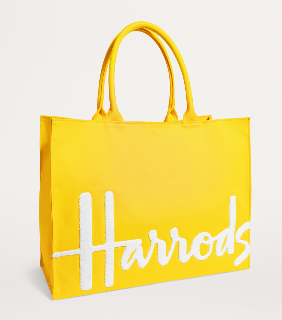 Large Cotton Logo Tote Bag YELLOW Image 3
