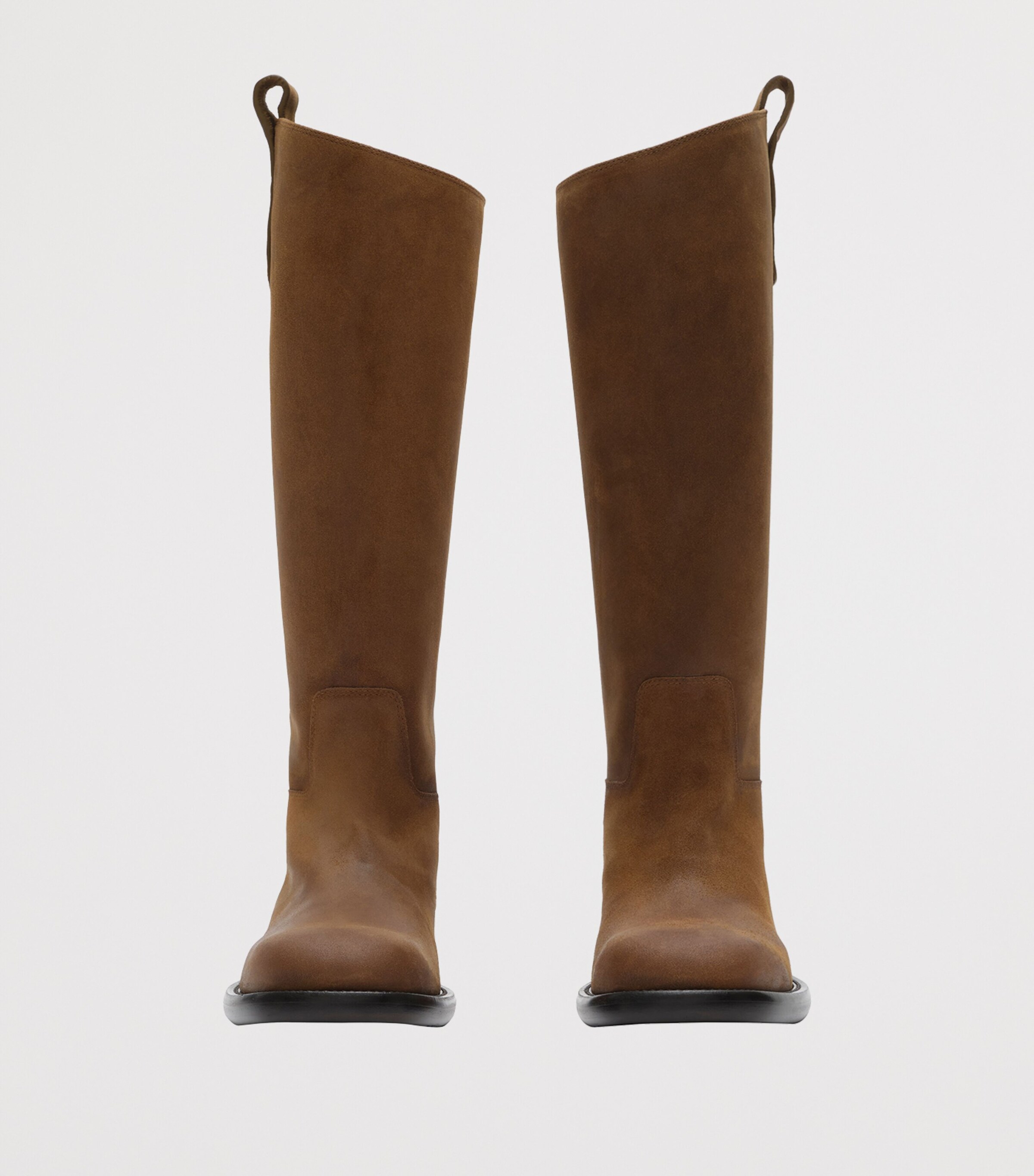 Burberry Suede Cavalier Knee-High Boots Boat Image 2