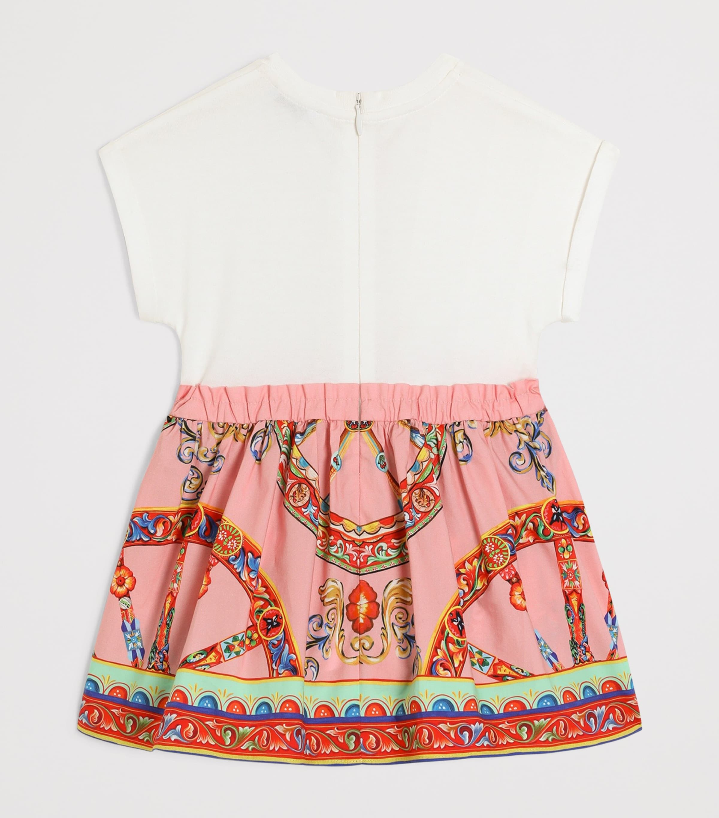 Dolce&Gabbana Kids Cotton Carretto Dress and Bloomers Set (3-30 Months) Combined Colou Image 2