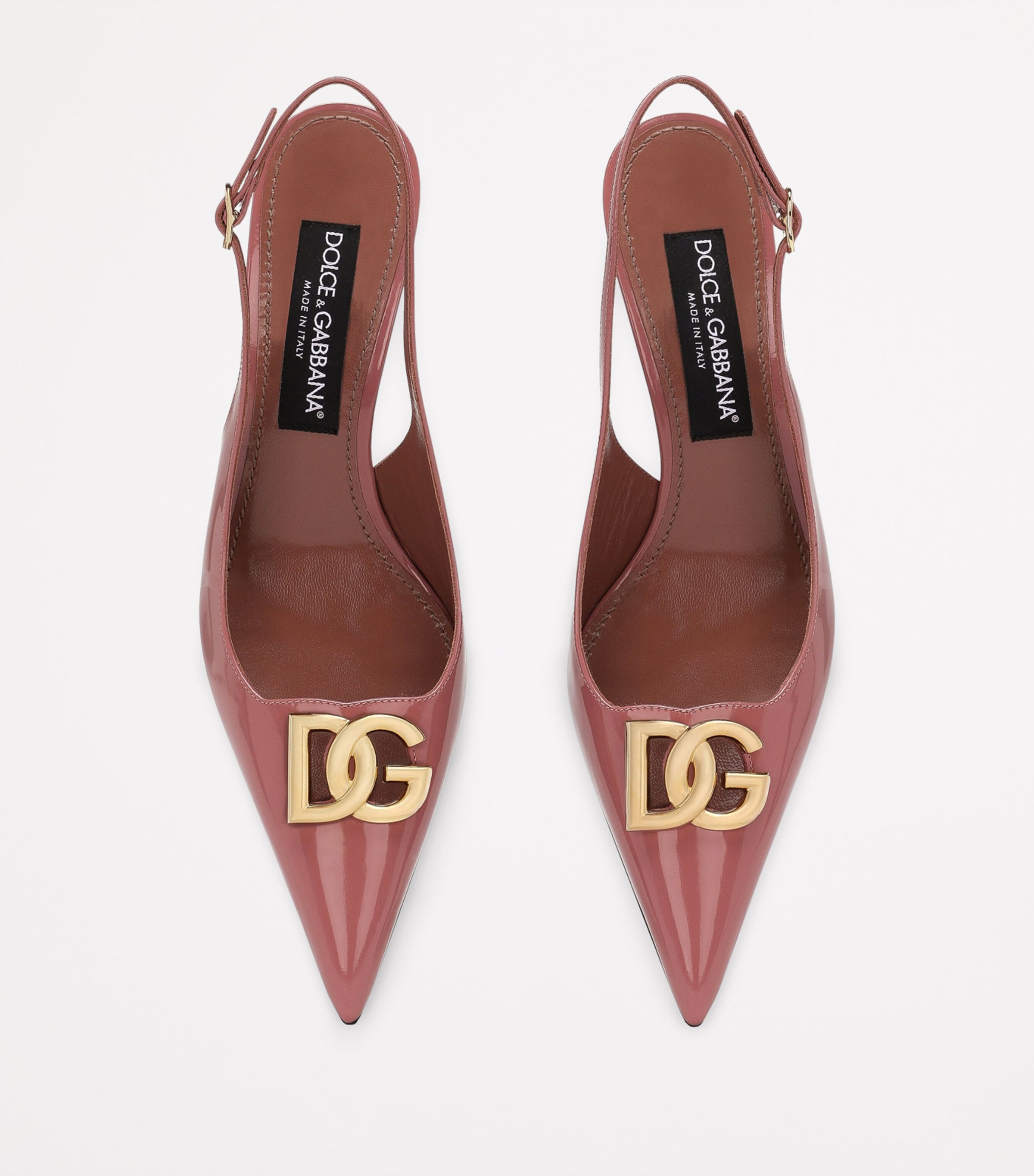 Patent Leather Slingback Pumps 60 80999-BLACK Image 3