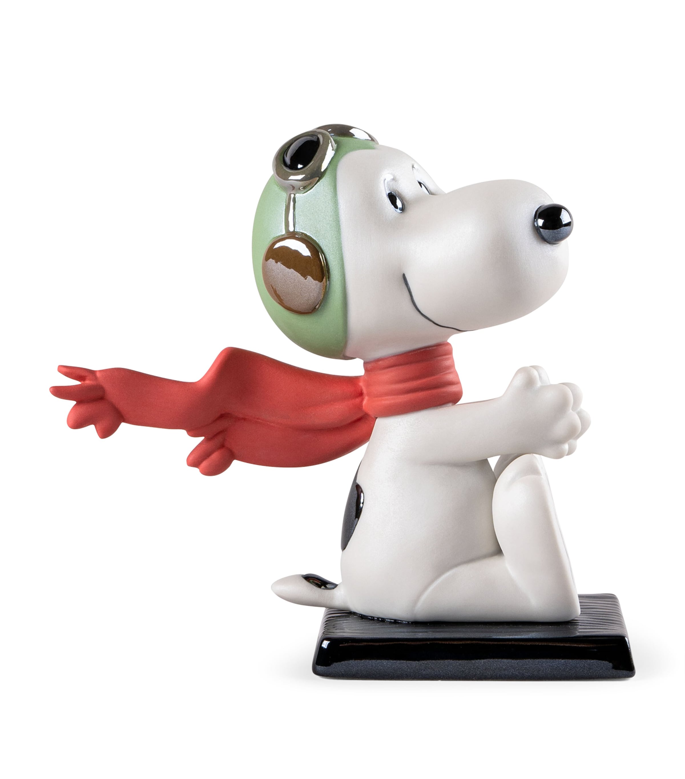 Lladrò Porcelain Snoopy Flying Ace Figurine In White