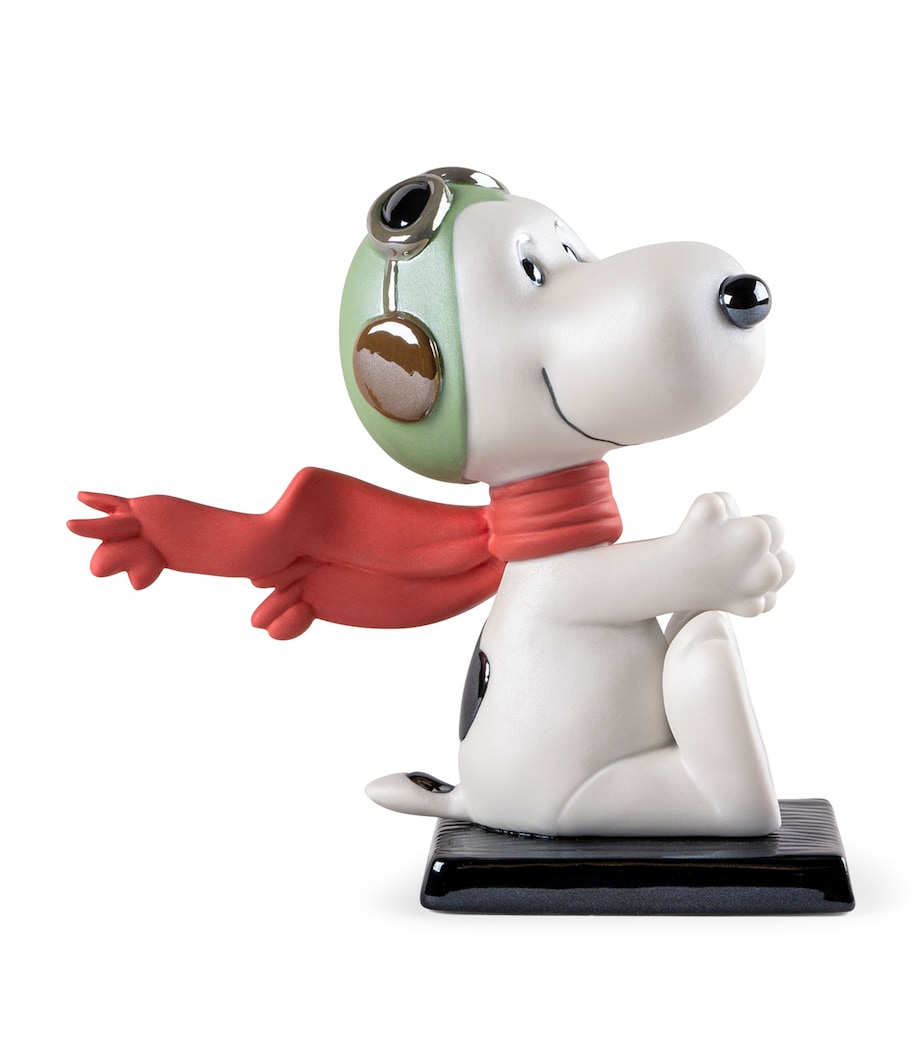 Lladró Porcelain Snoopy Flying Ace Figurine Image 1
