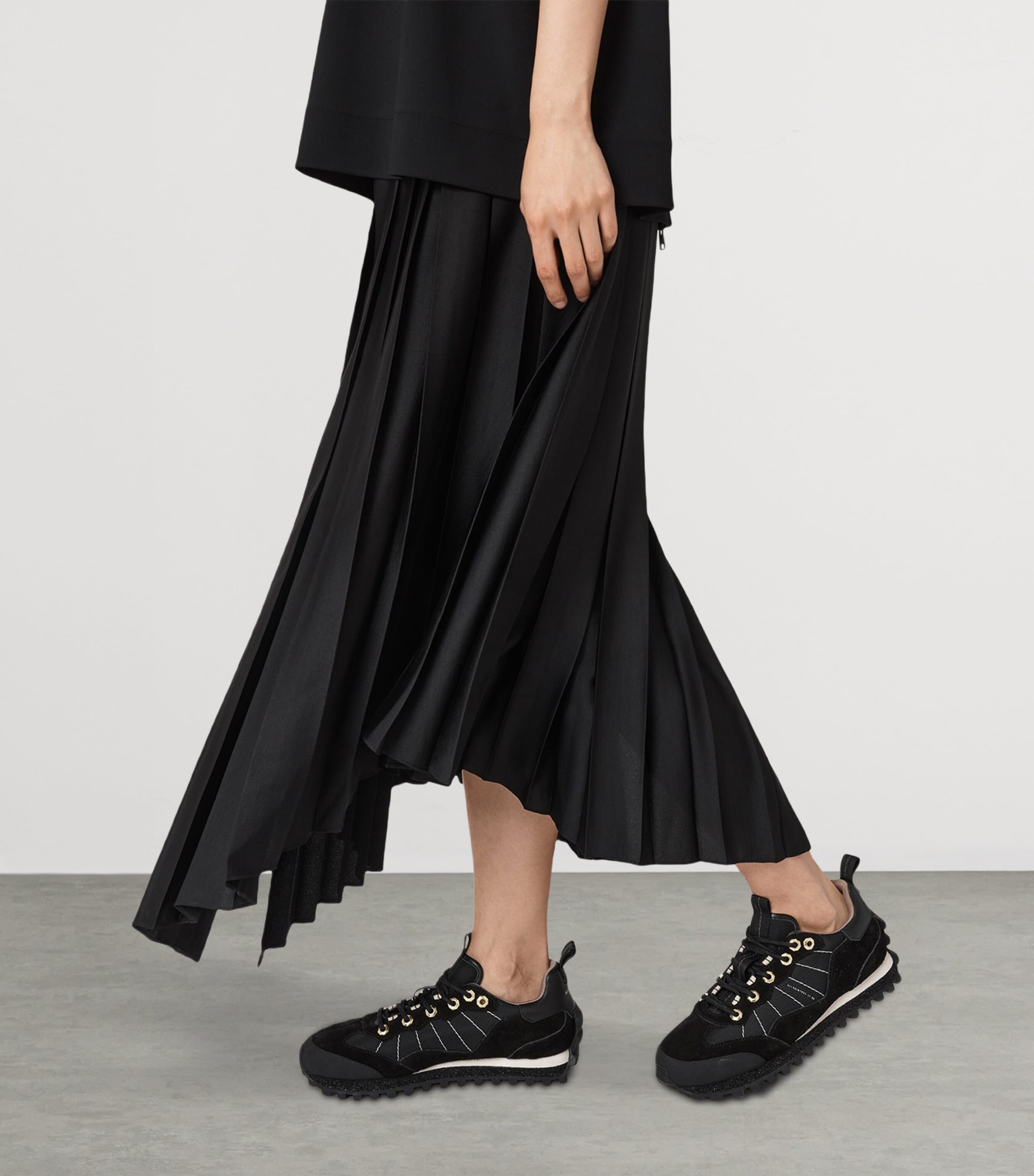 Leather Nevis Sneakers BLACK Image 3