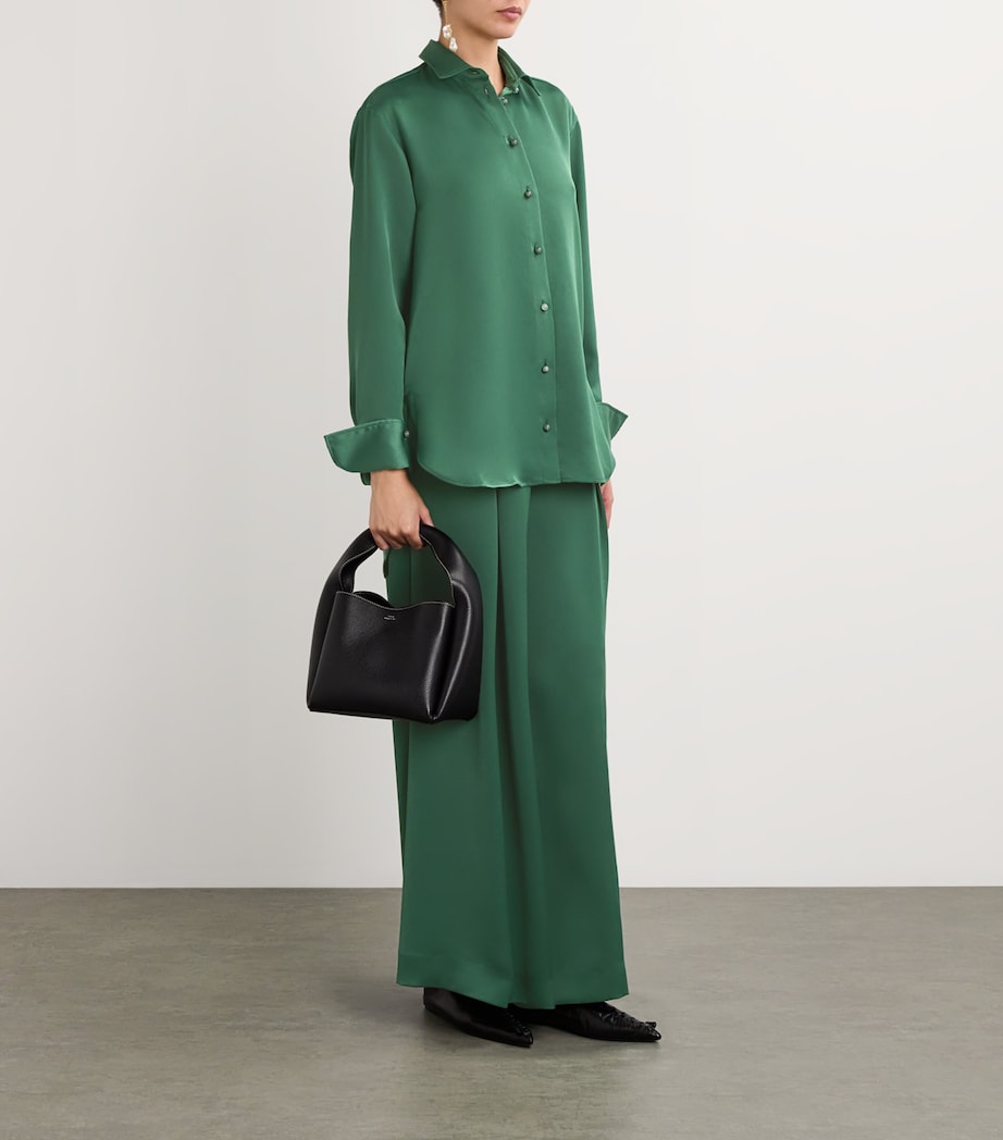 Reflection Shirt GREEN SATIN Image 2