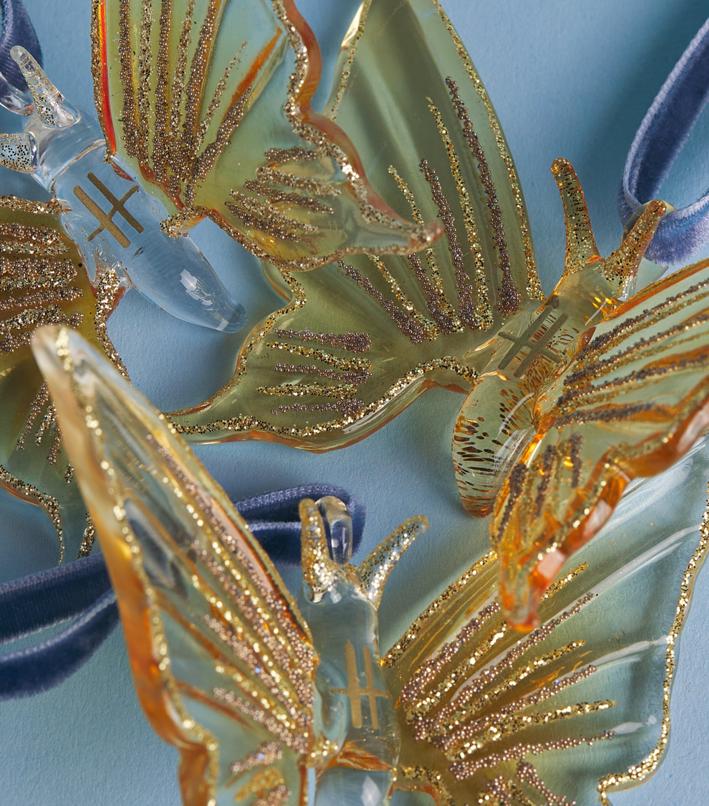 Harrods Butterfly Tree Decoration (Set of 3) Image 2