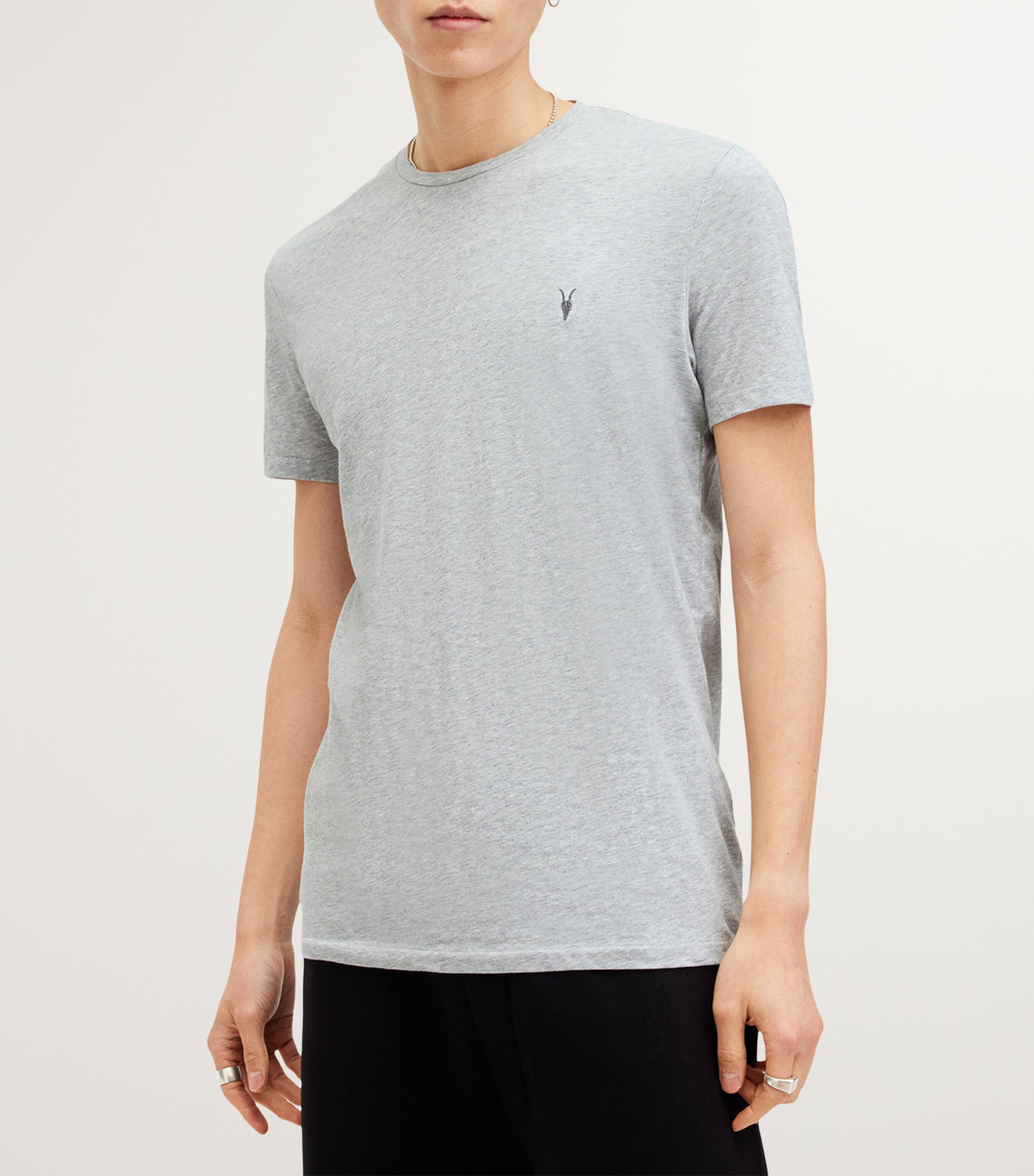 Cotton-Blend Tonic T-Shirts (Set of 3) OPTIC/BLACK/GREY Image 5