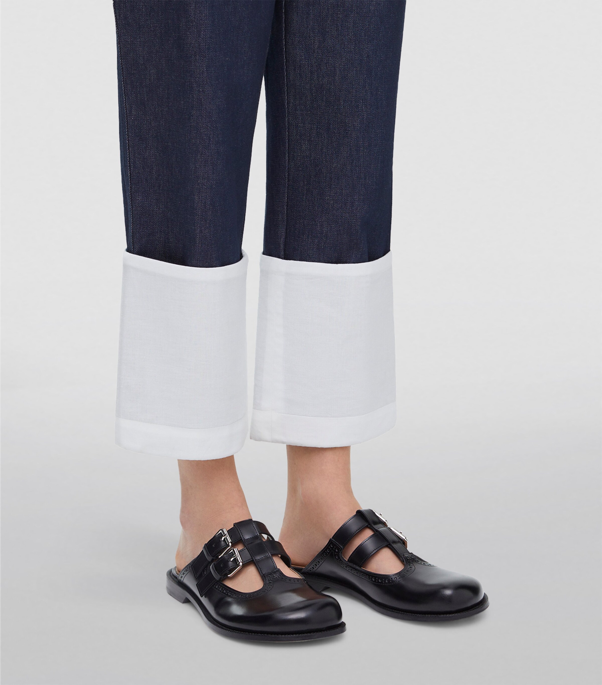 LOEWE Leather Campo Mary Jane Mules | Harrods UK