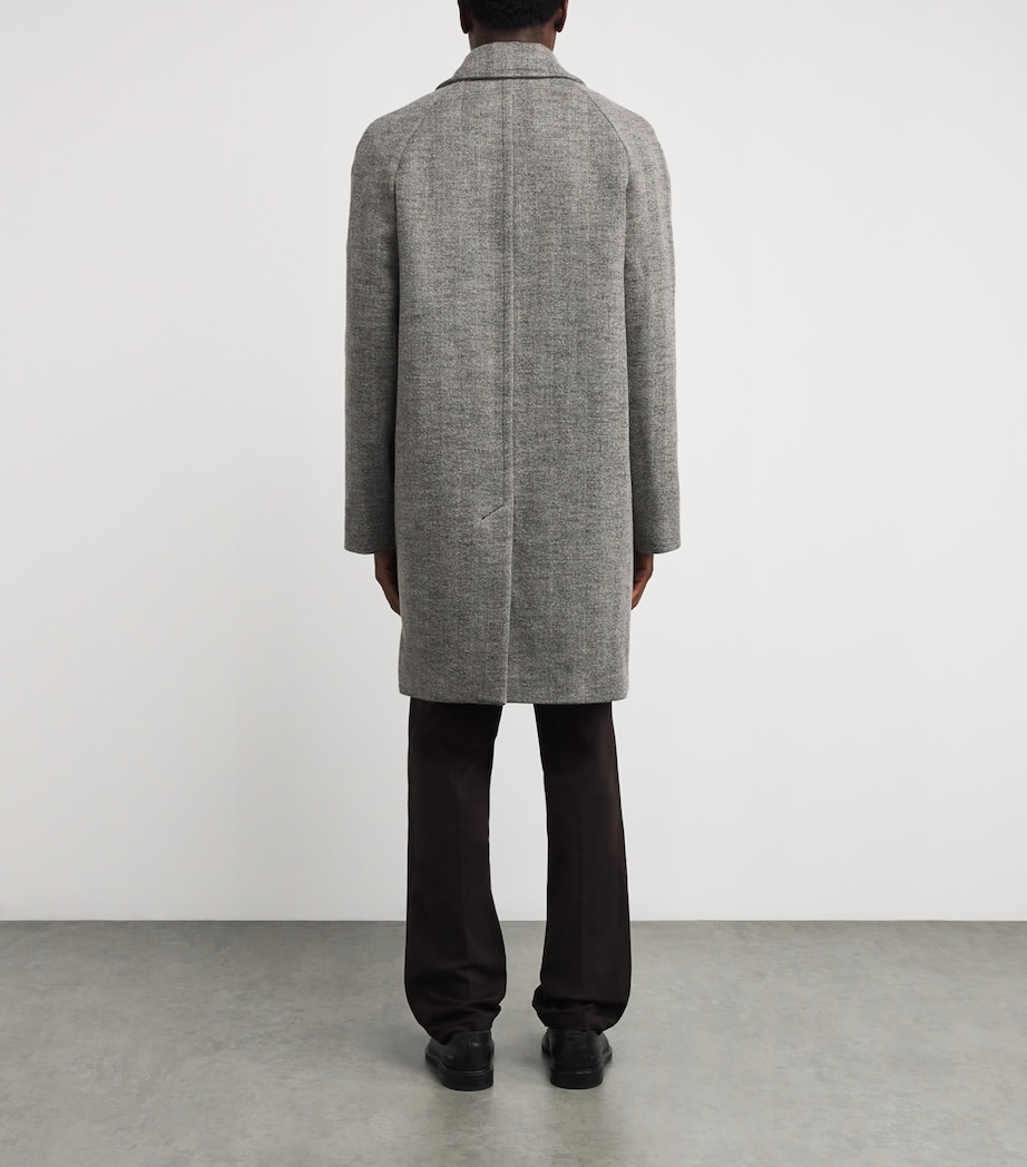 Wool-Cotton Overcoat 72_GREY MELANGE Image 4