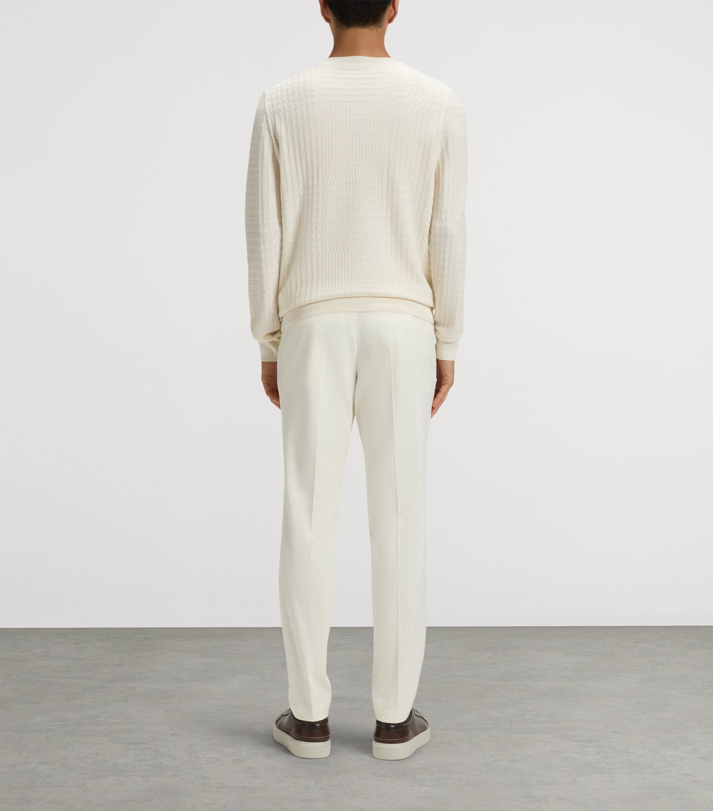 Silk Check Sweater 118 Image 3