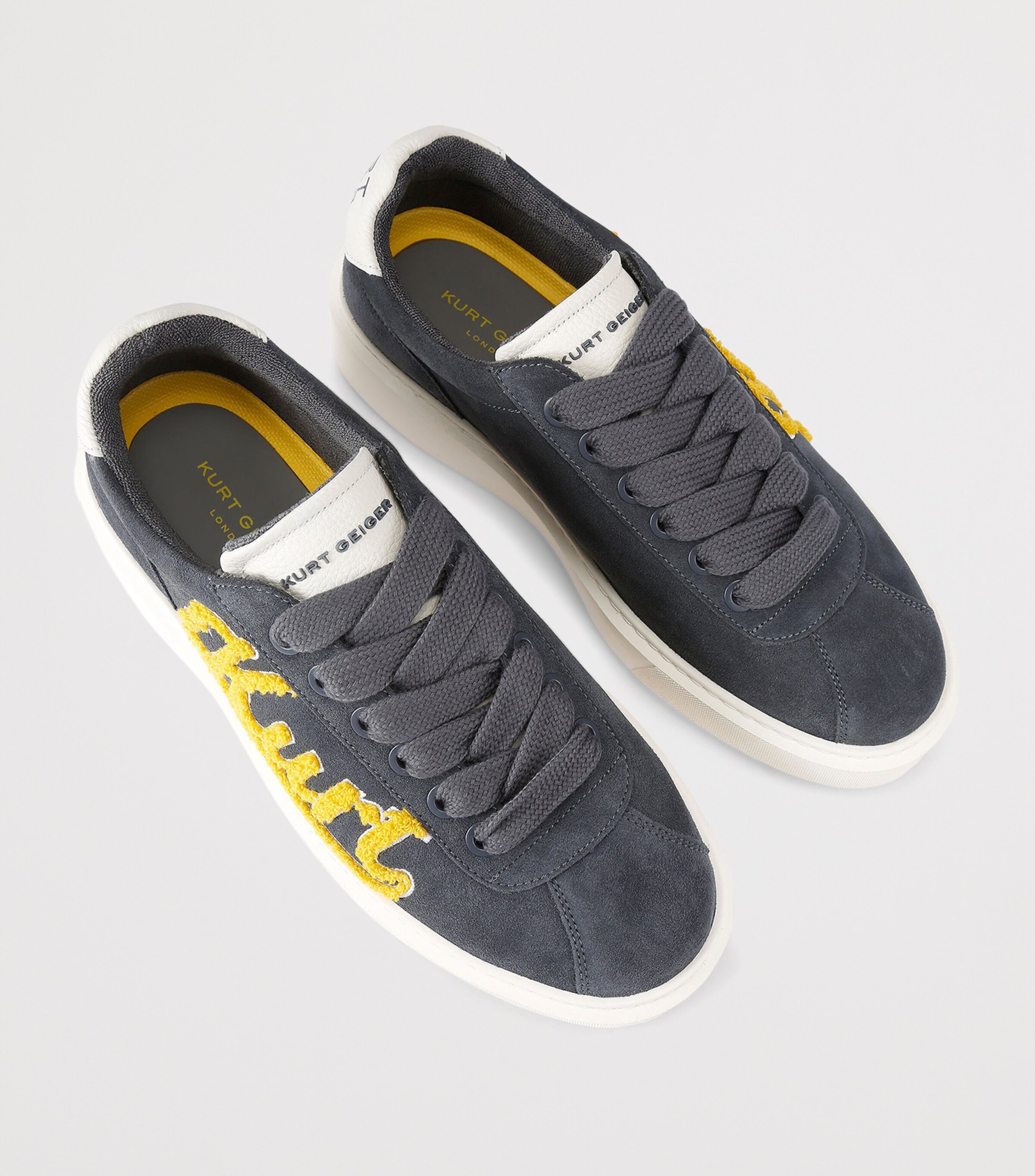 Appliqué Albion Retro Sneakers GREY/DARK Image 2
