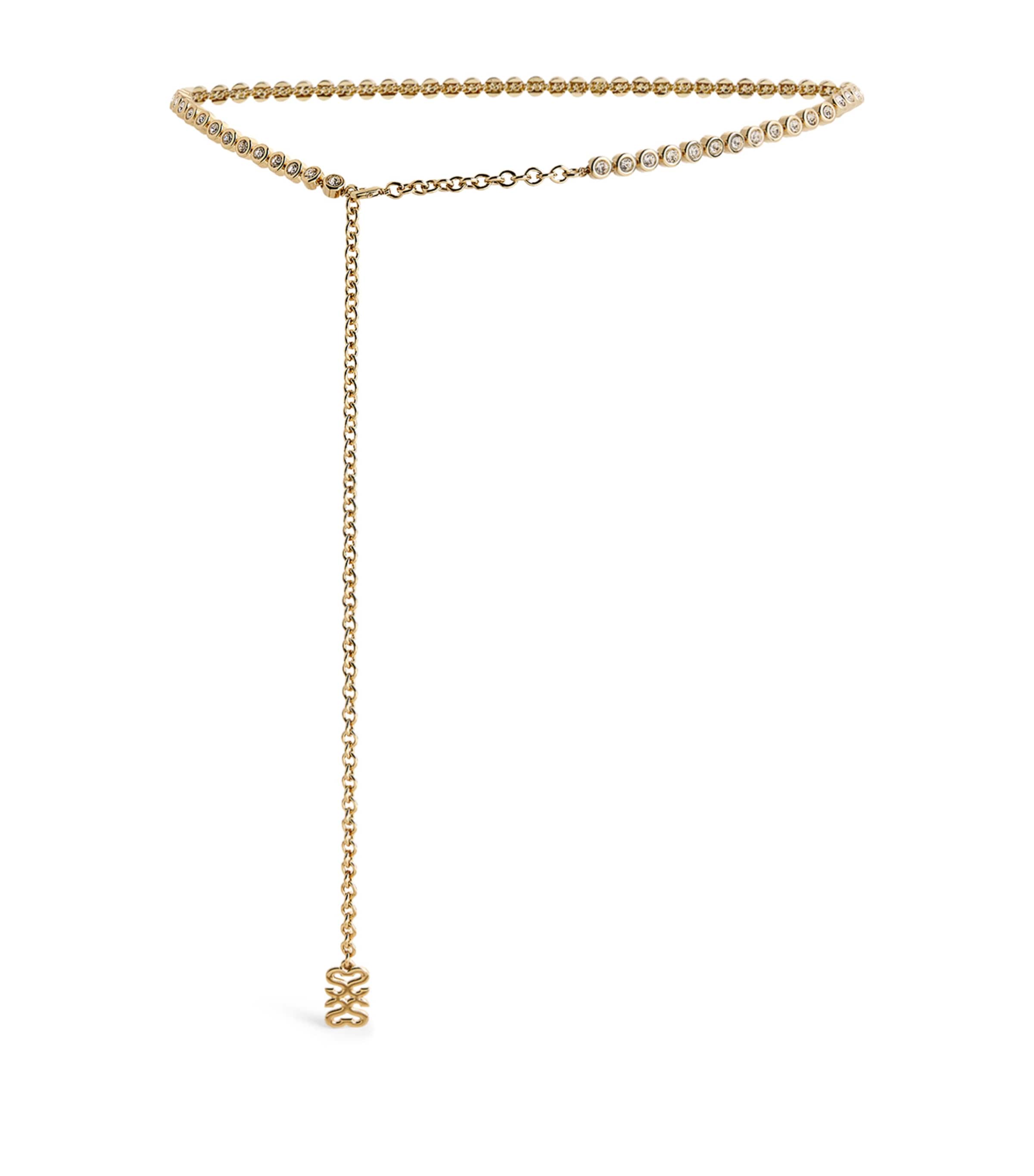 Sandro Monogram Chain Belt In Beige