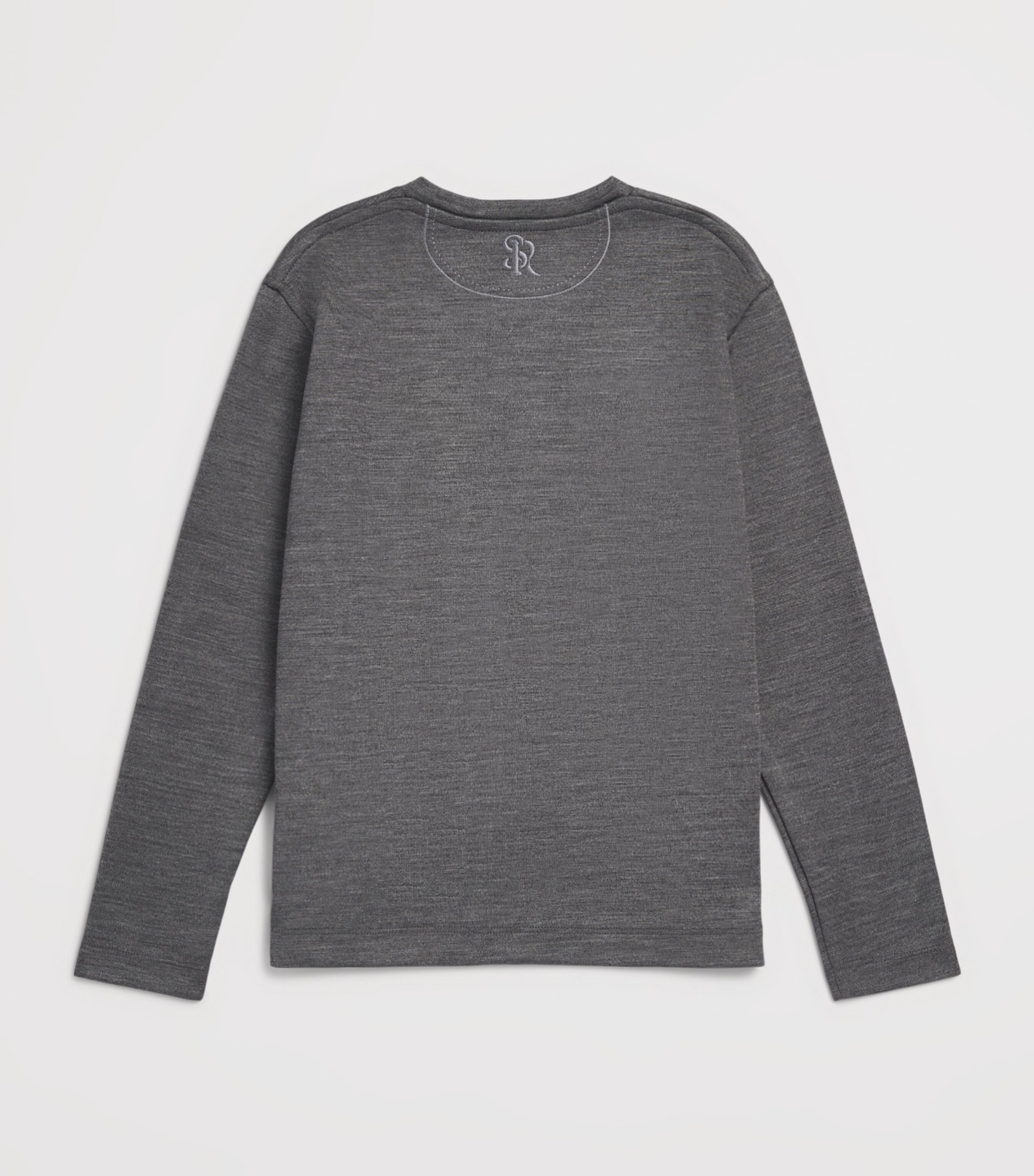 Stefano Ricci Kids Cotton-Silk Logo Long-Sleeve T-Shirt (4-16 Years) Dark Greyc. Image 2