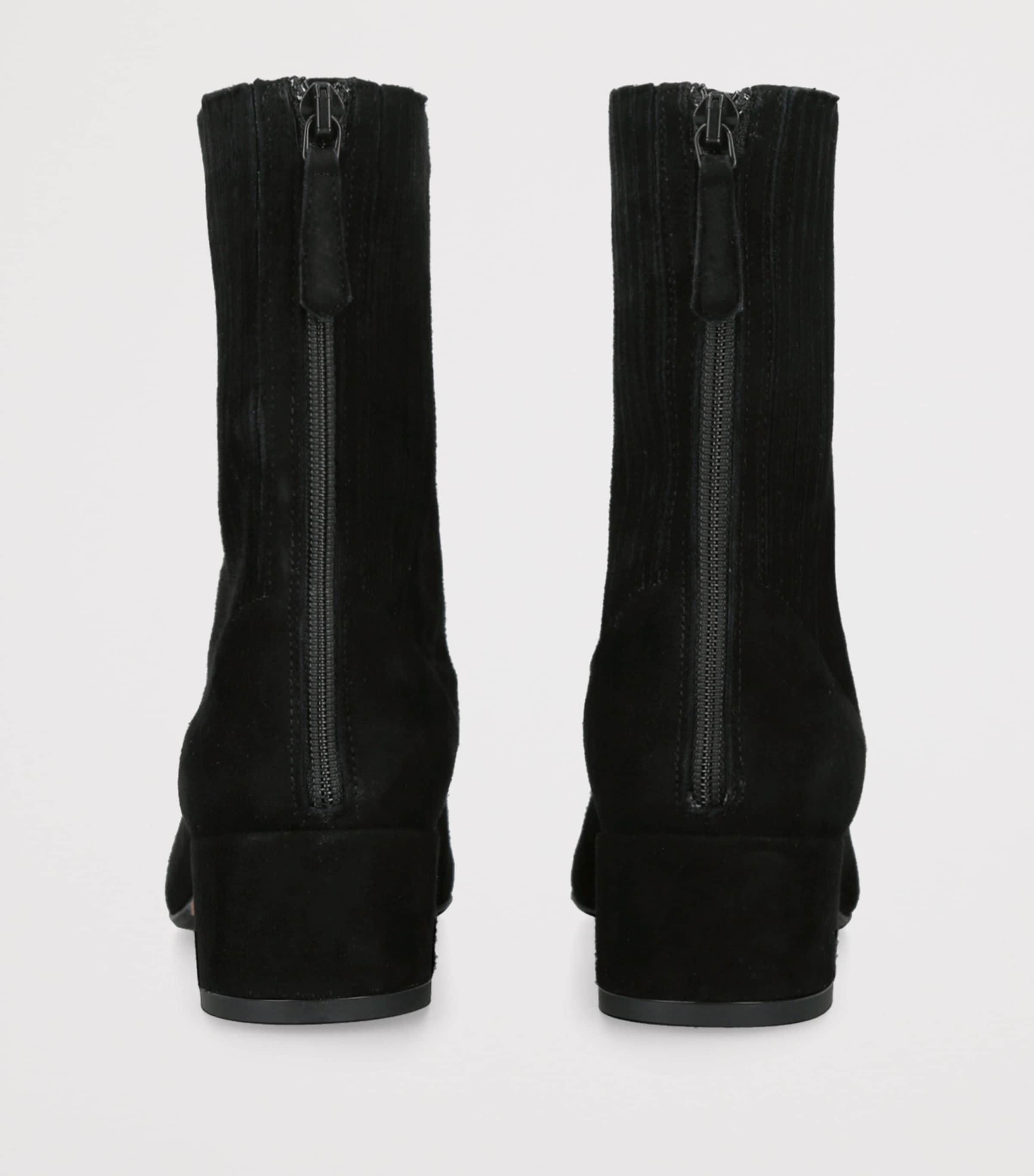 Suede Saint Honor Ankle Boots 35 BLACK Image 2