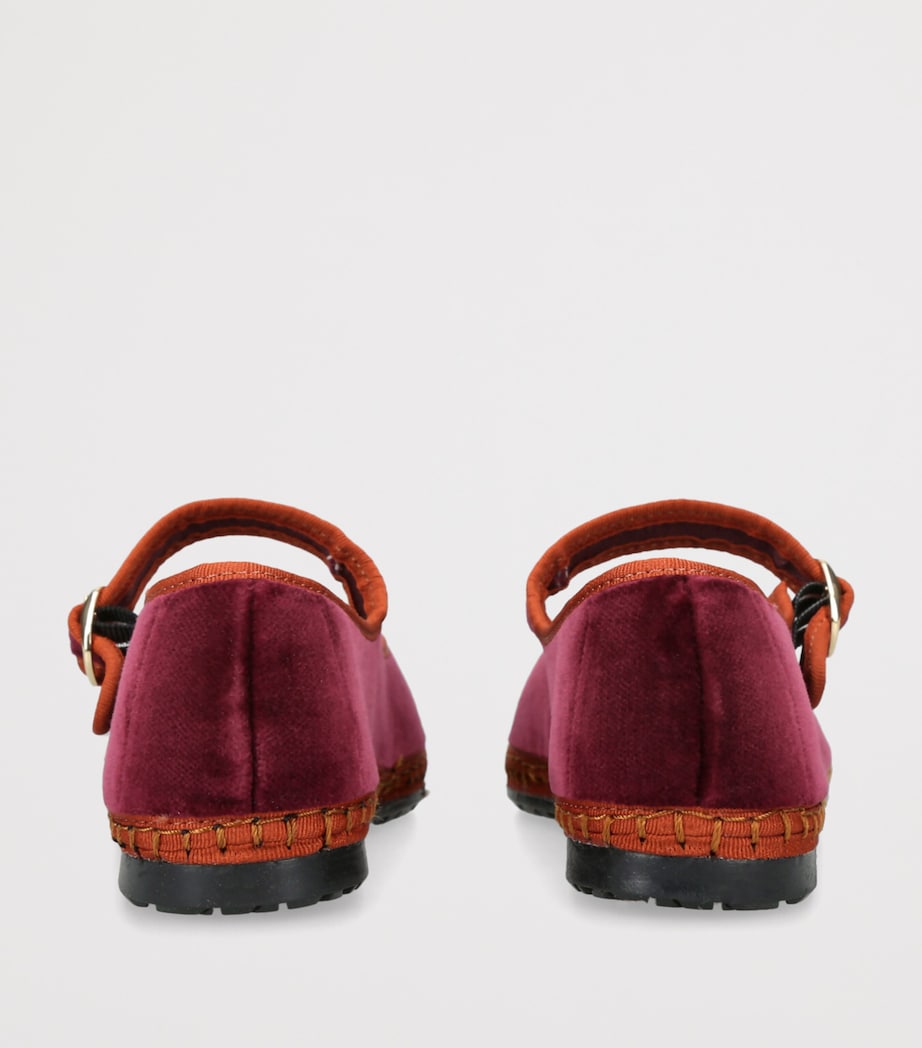 Velvet Tybalt Mary Janes WINE COMB Image 2