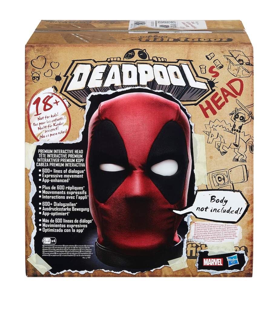 Marvel Marvel Legends Series Deadpool's Head Premium Interactive Head Image 6