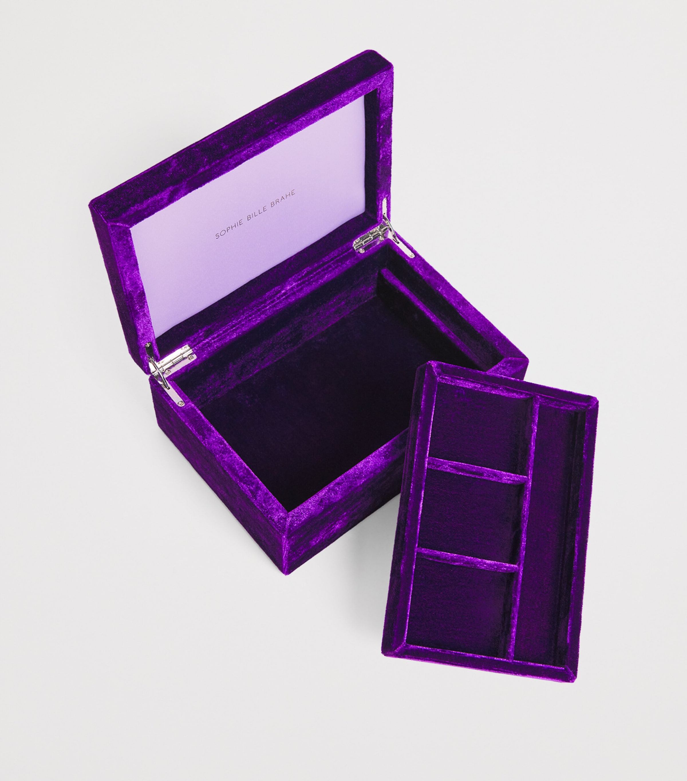 Velvet Silk Tresor Grande Jewellery Box NO COLOUR Image 3