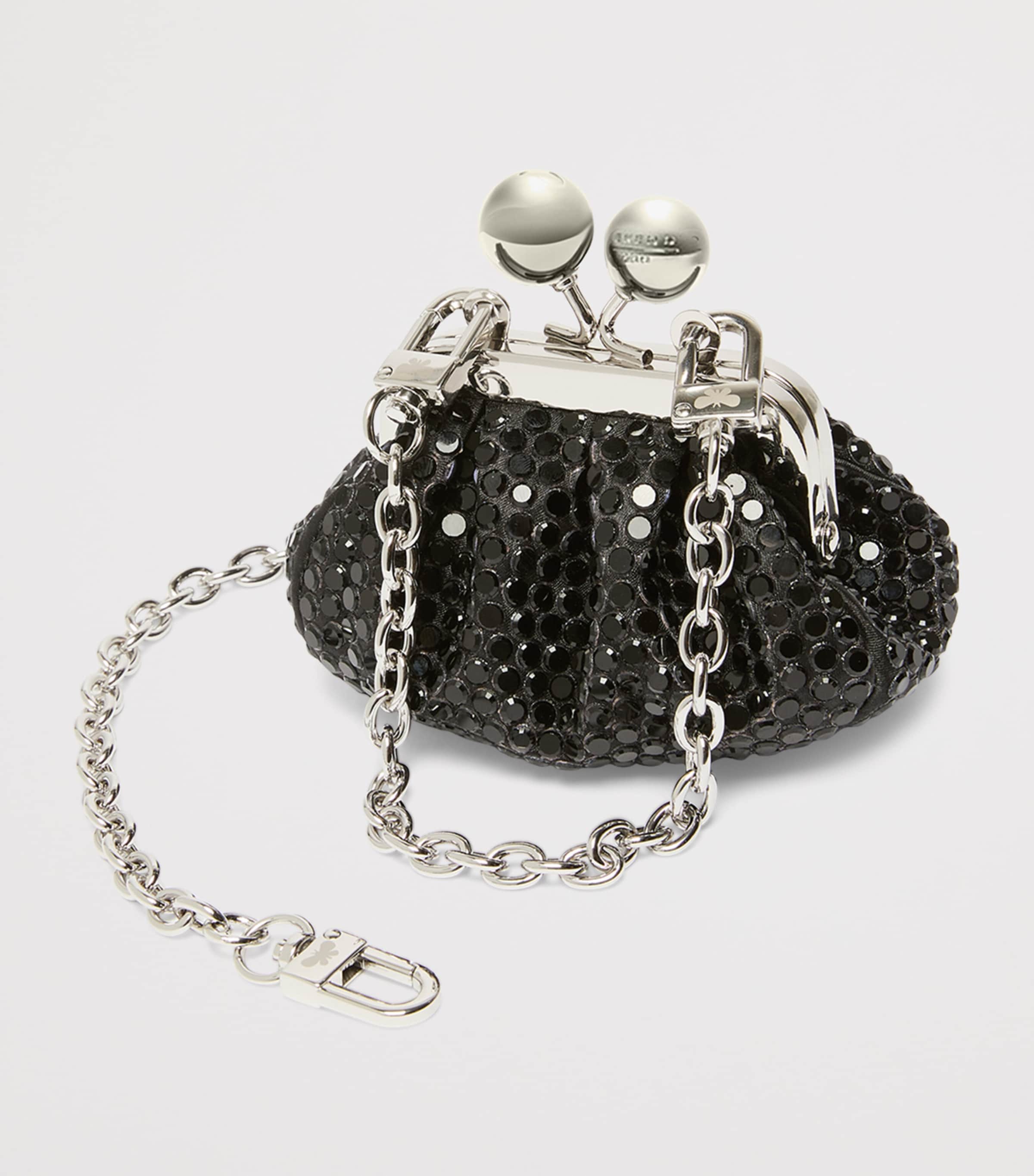 Weekend Max Mara Mini Embellished Pasticcino Clutch Bag Dark Grey Image 4
