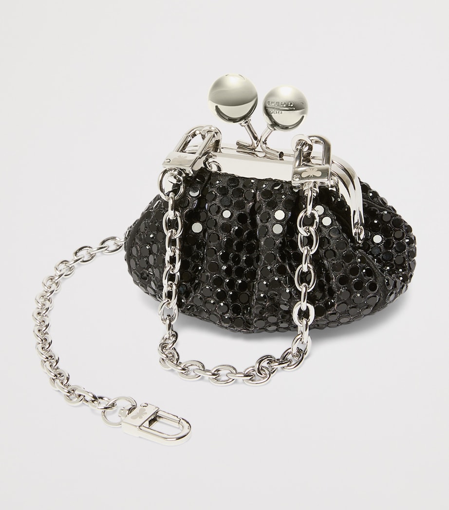 Weekend Max Mara Mini Embellished Pasticcino Clutch Bag Dark Grey Image 4