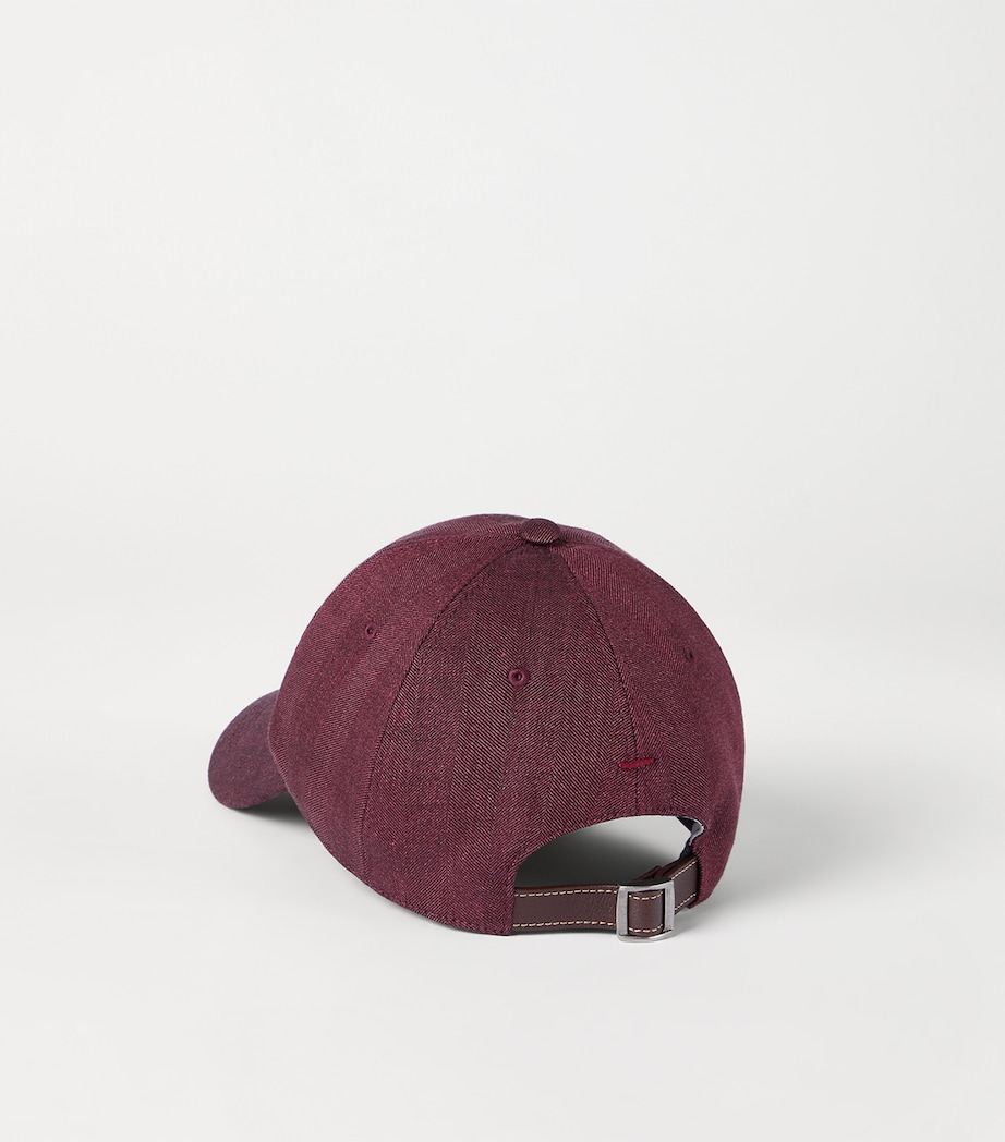 Linen-Wool Logo Baseball Cap CBZ18 Image 2